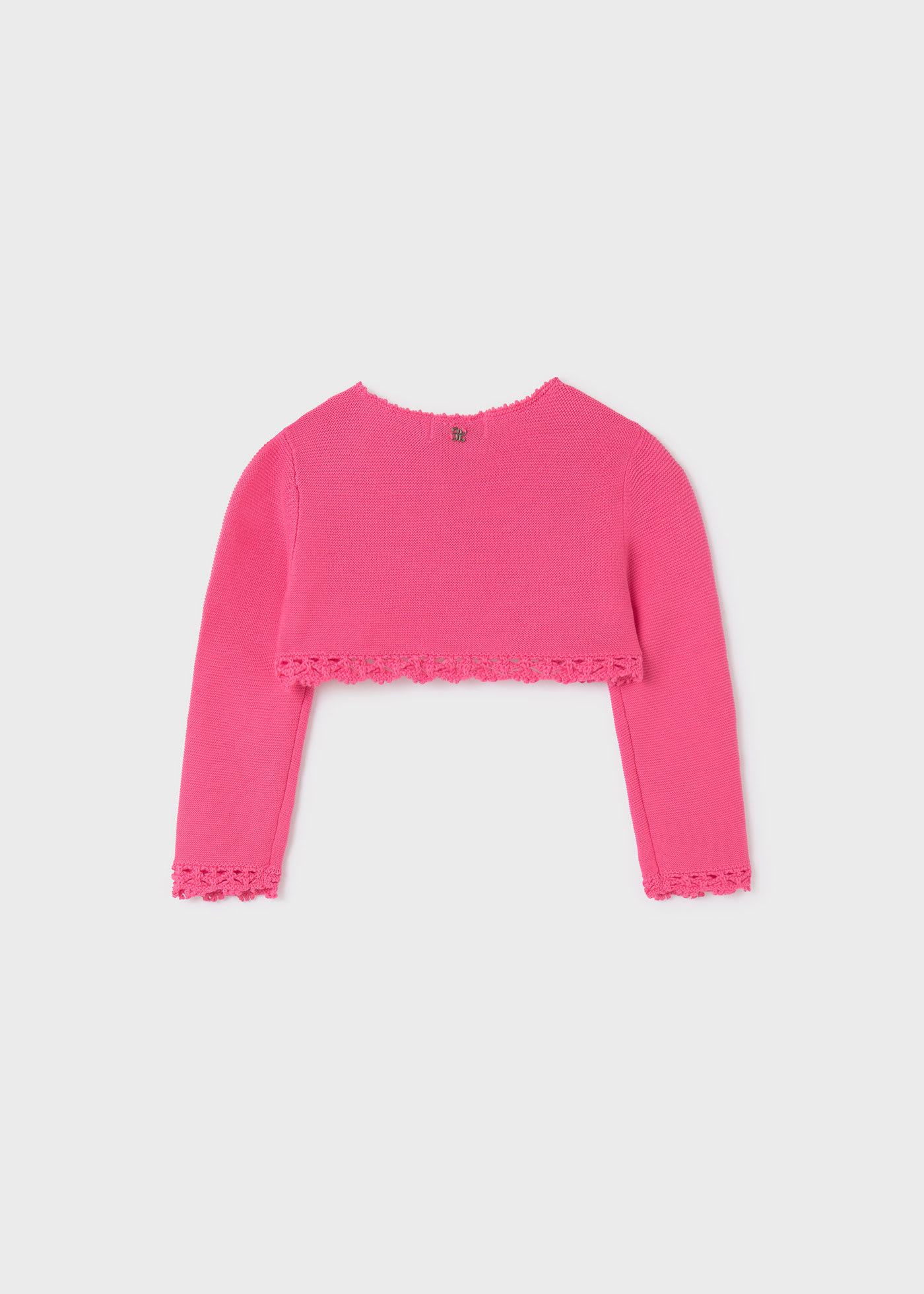 Baby cropped knit cardigan