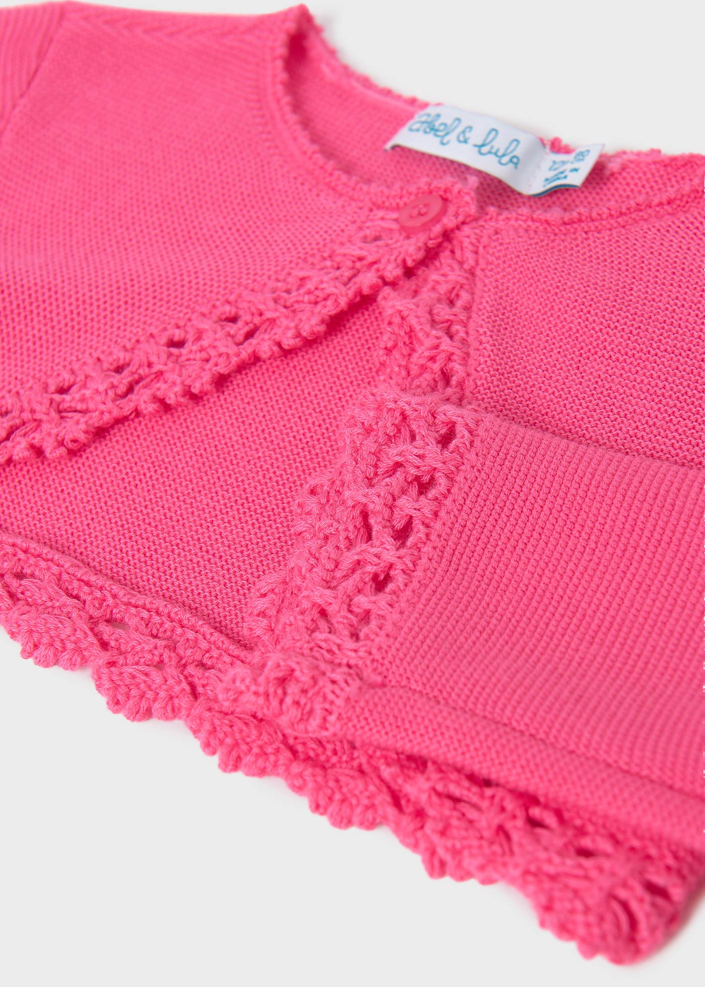 Baby cropped knit cardigan