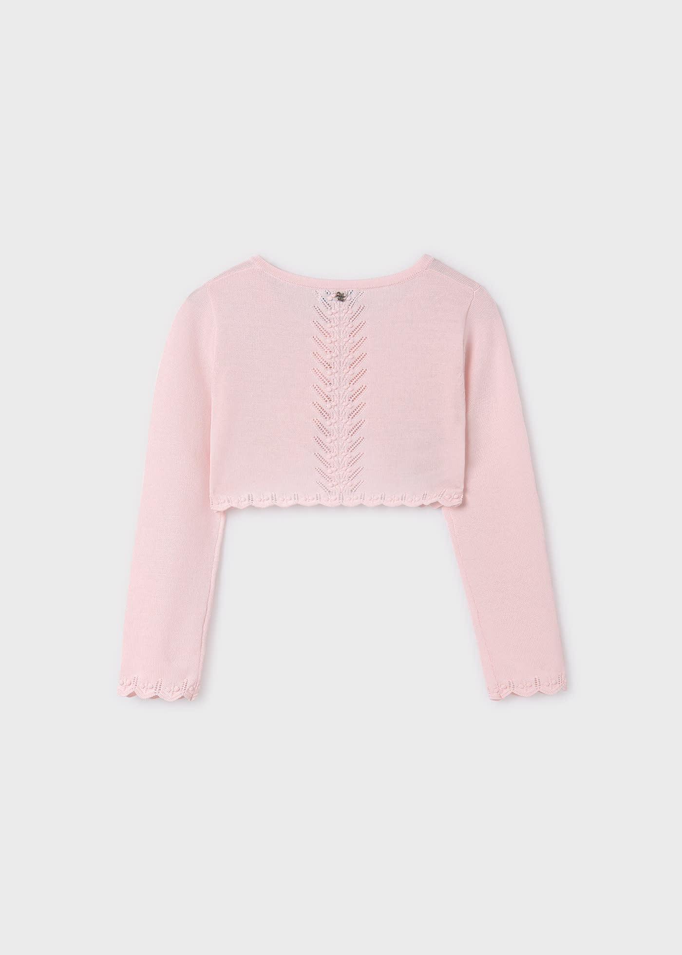 Girl cropped knit cardigan