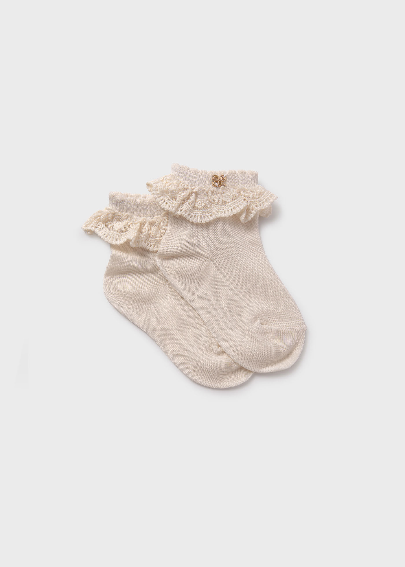 Baby Tulle Embroidered Detail Socks