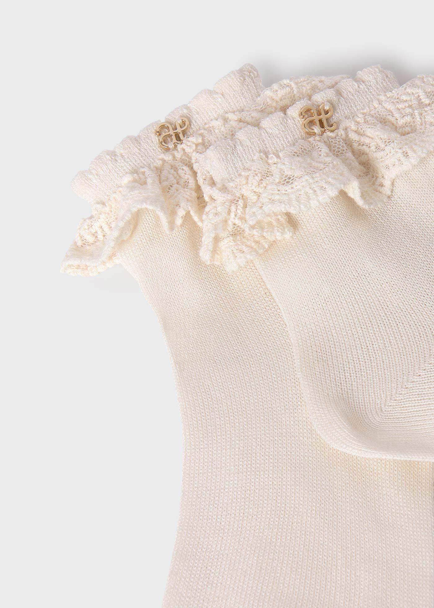 Baby Tulle Embroidered Detail Socks