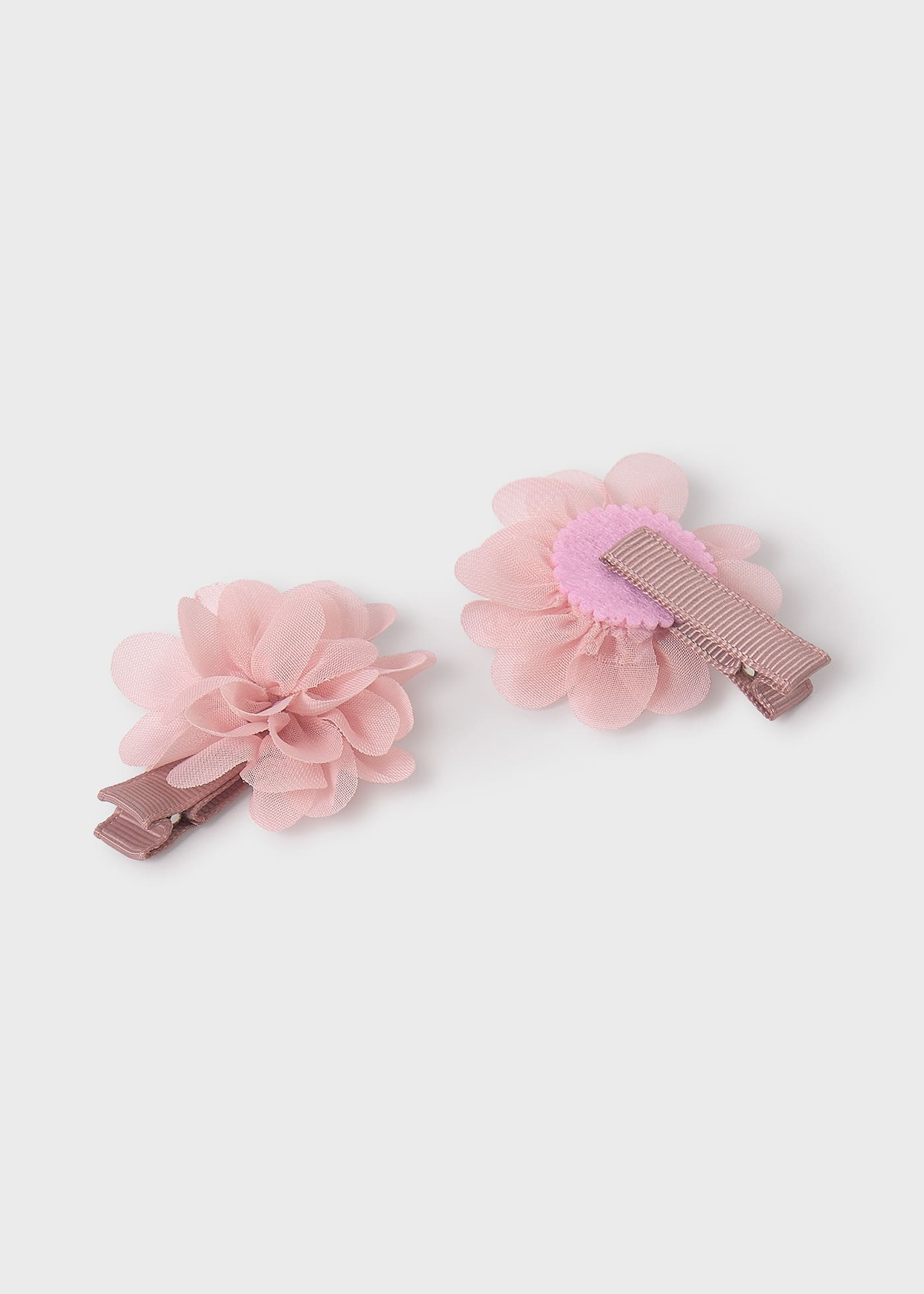 Set due fermagli fiori neonato