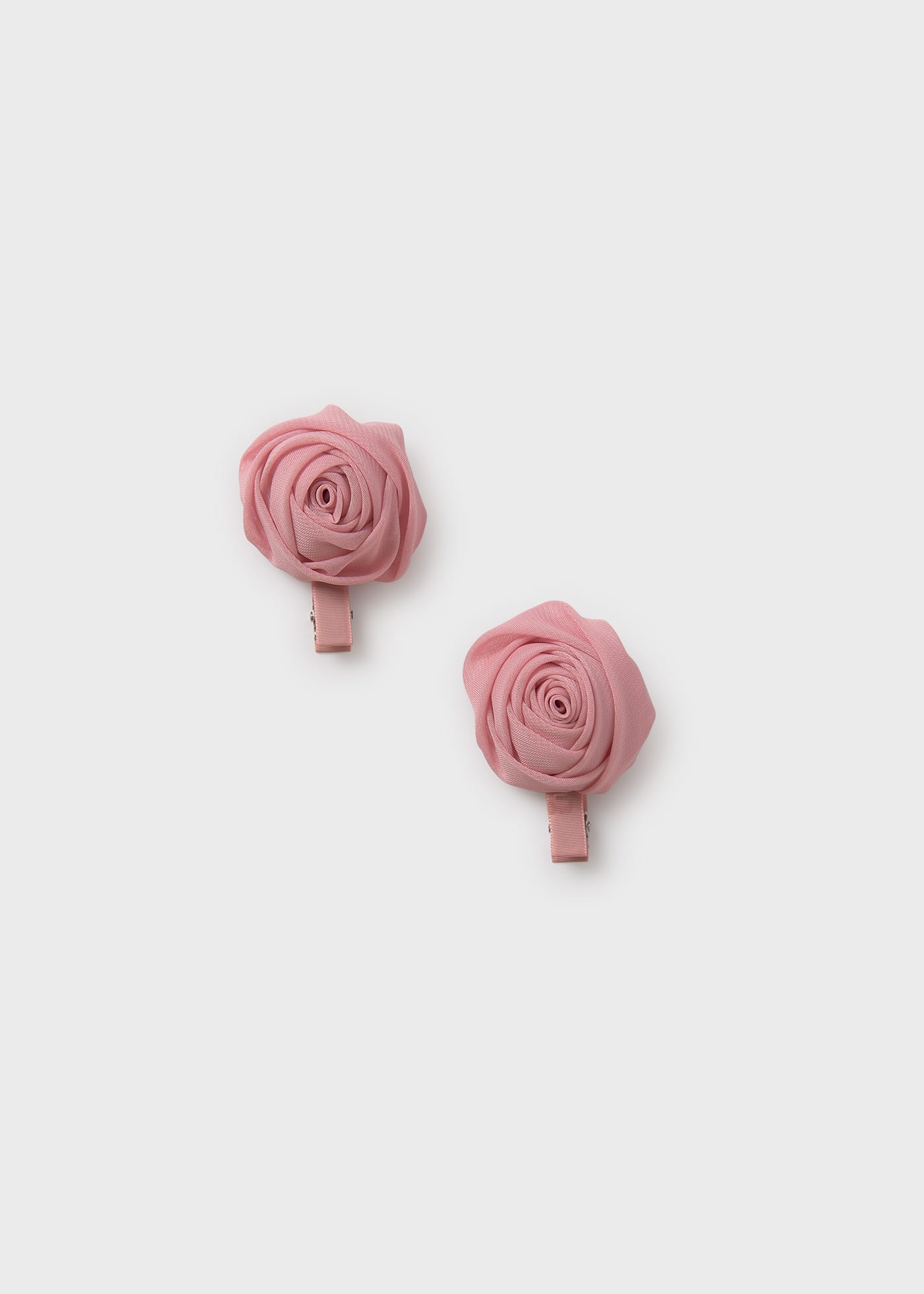 Girl Set of Two Chiffon Flower Clips