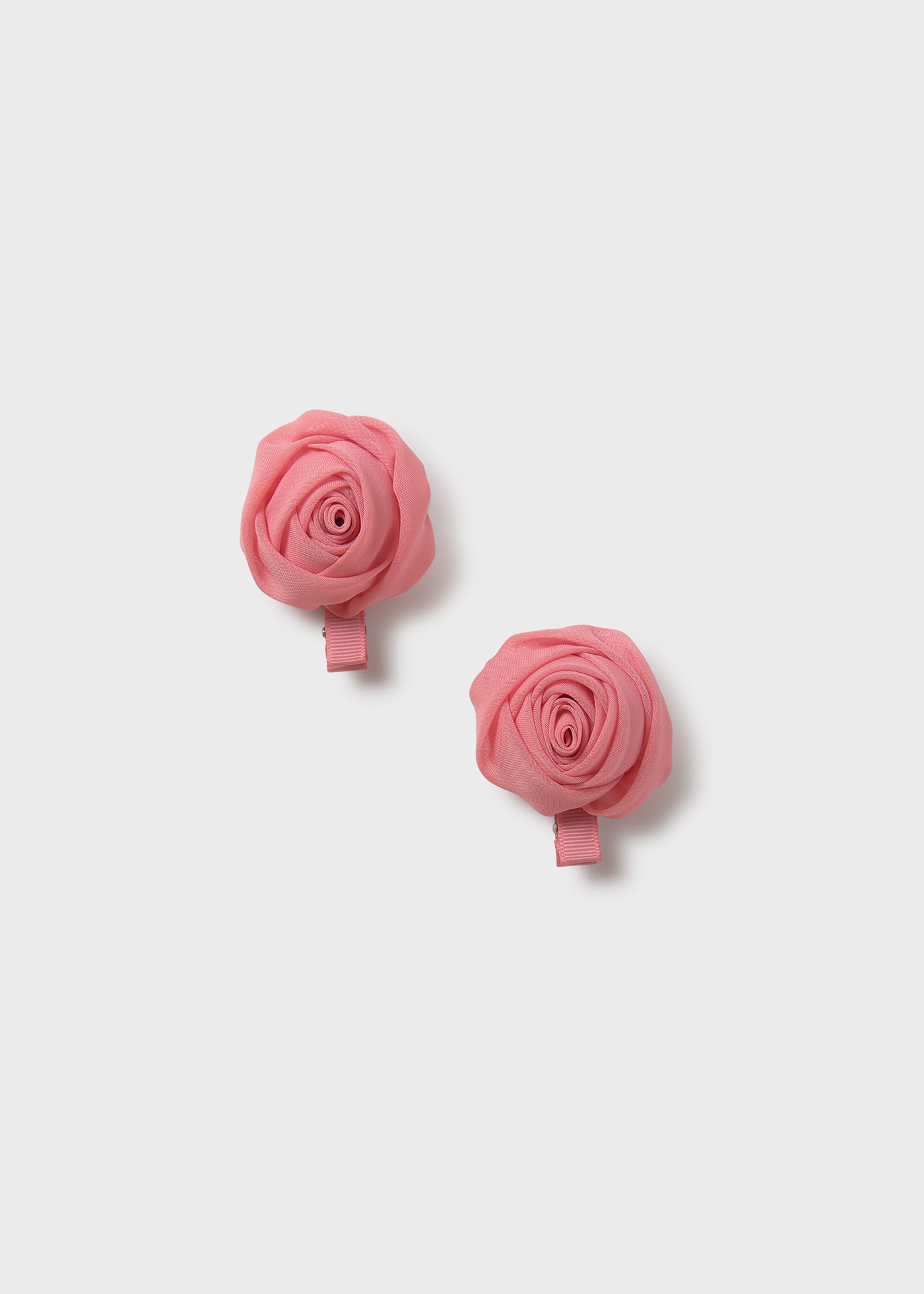 Girl Set of Two Chiffon Flower Clips