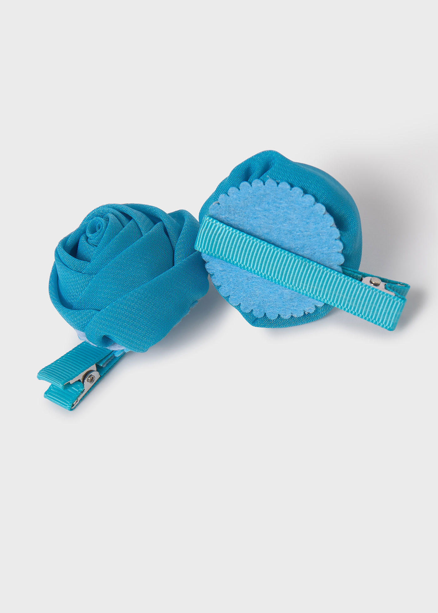 Girl set of 2 chiffon hair clips
