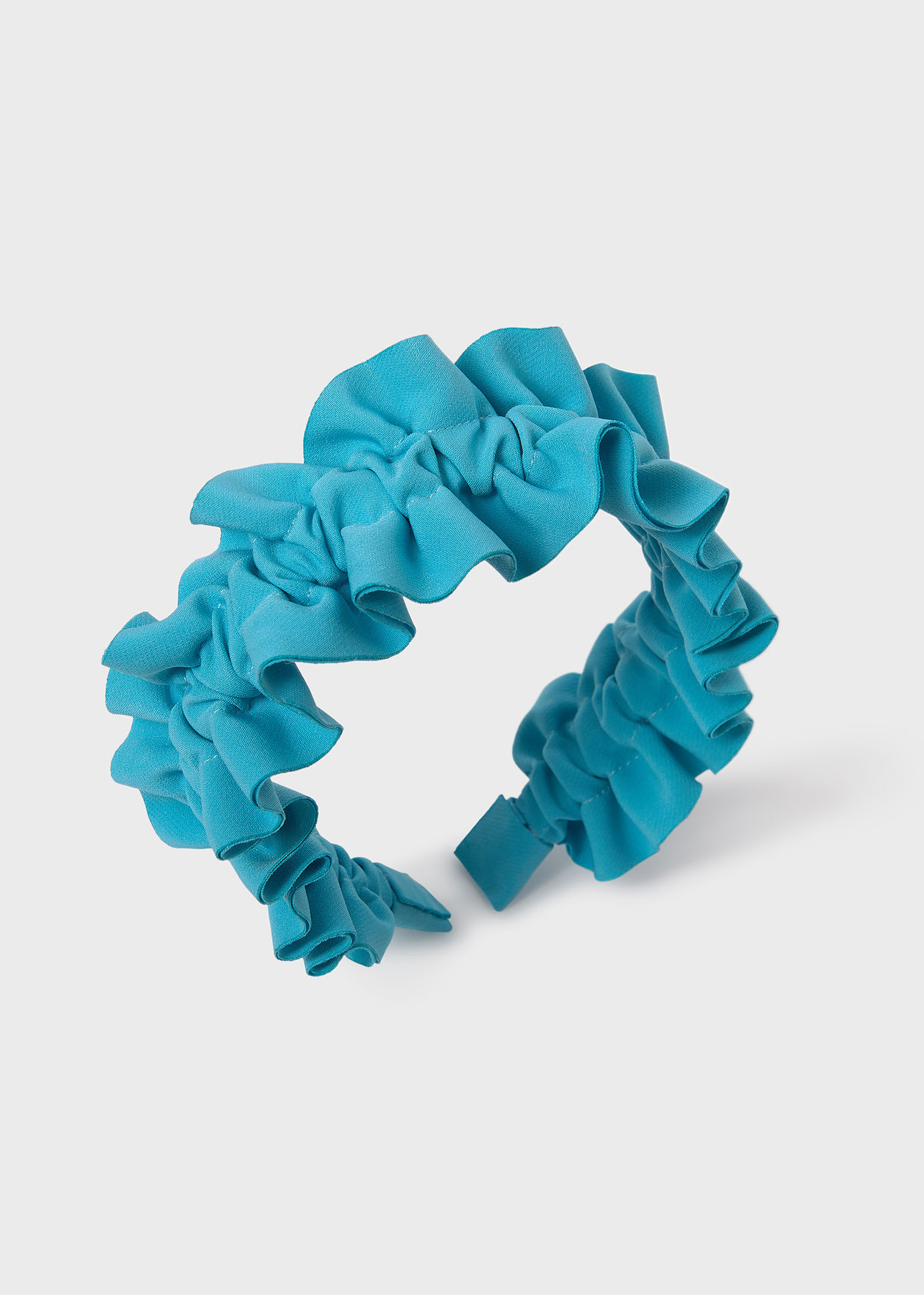 Girl ruffled crepe headband