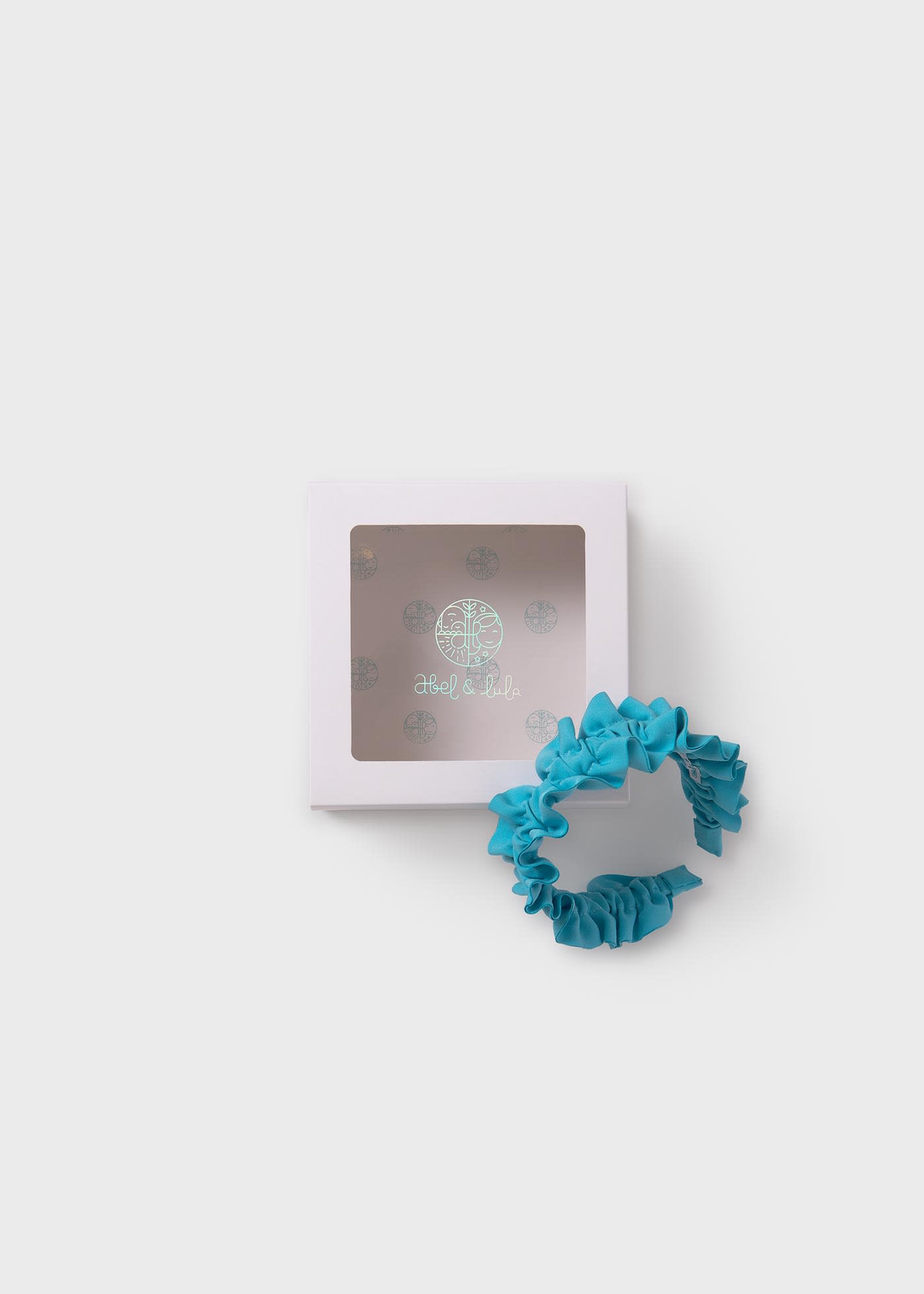 Girl ruffled crepe headband