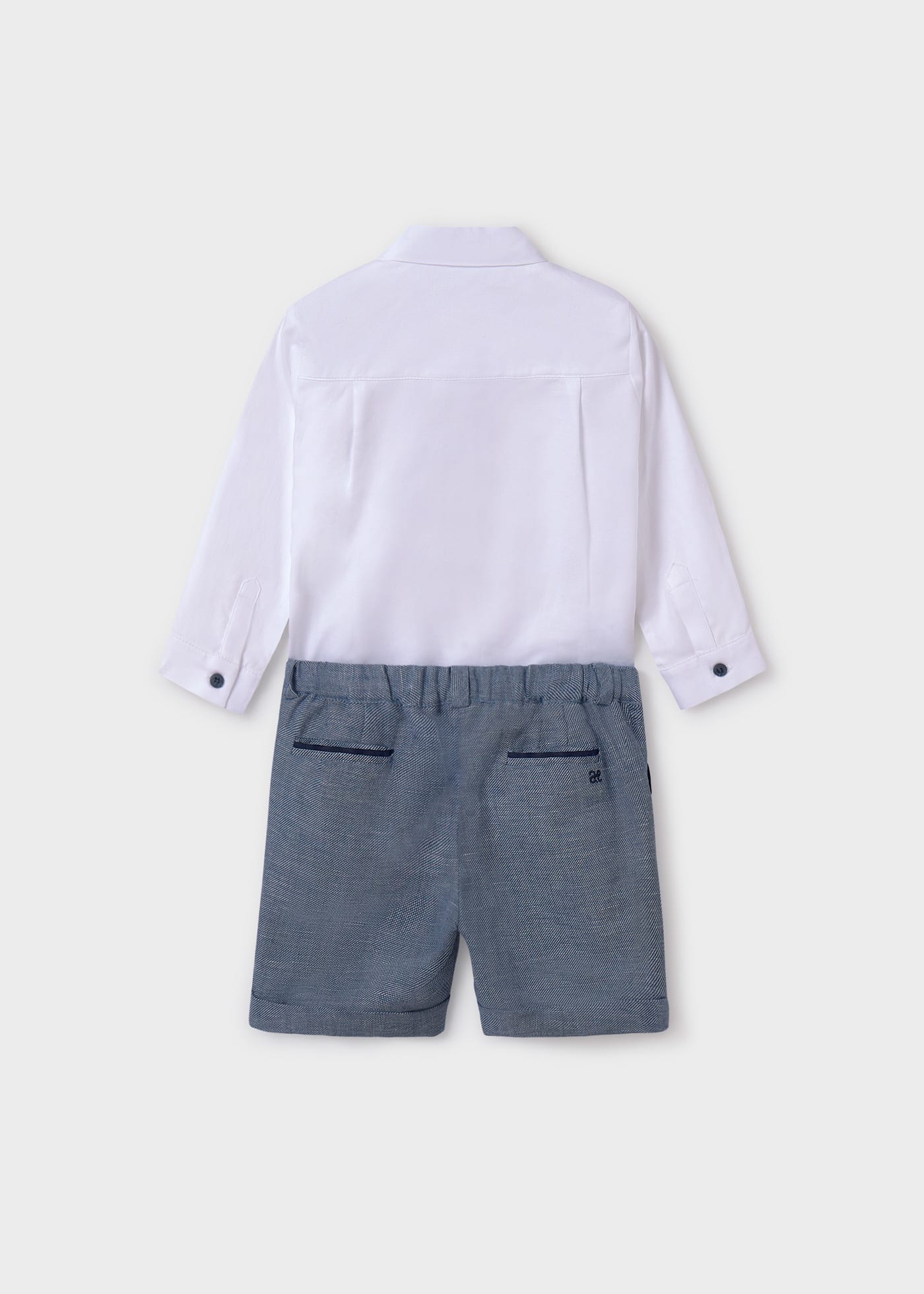 Boy set of shirt with bow tie and shorts