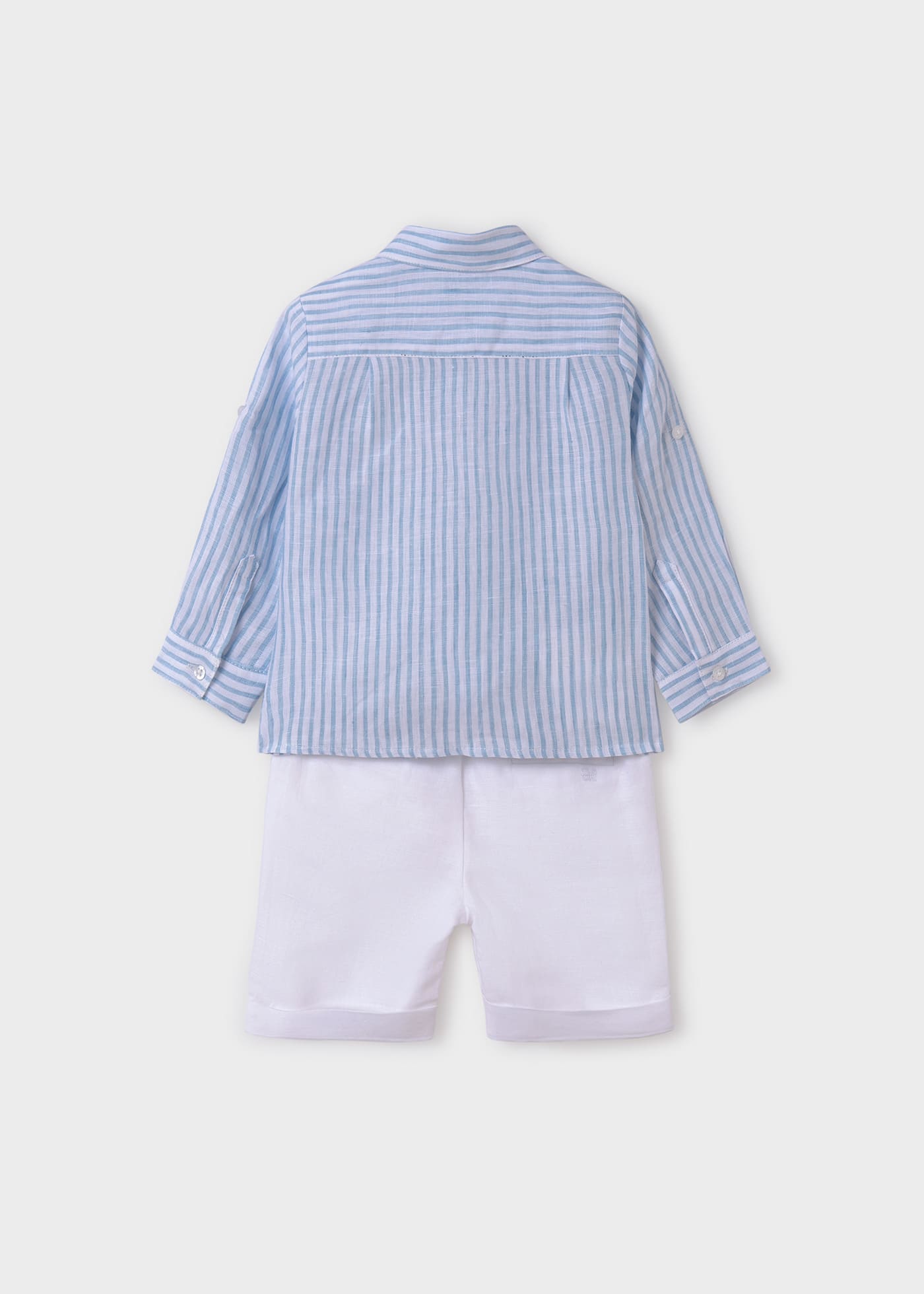 Boy set of striped shirt and shorts
