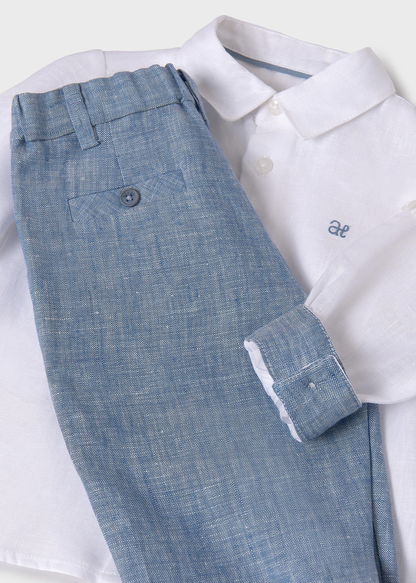 Boy set of linen shirt and pants