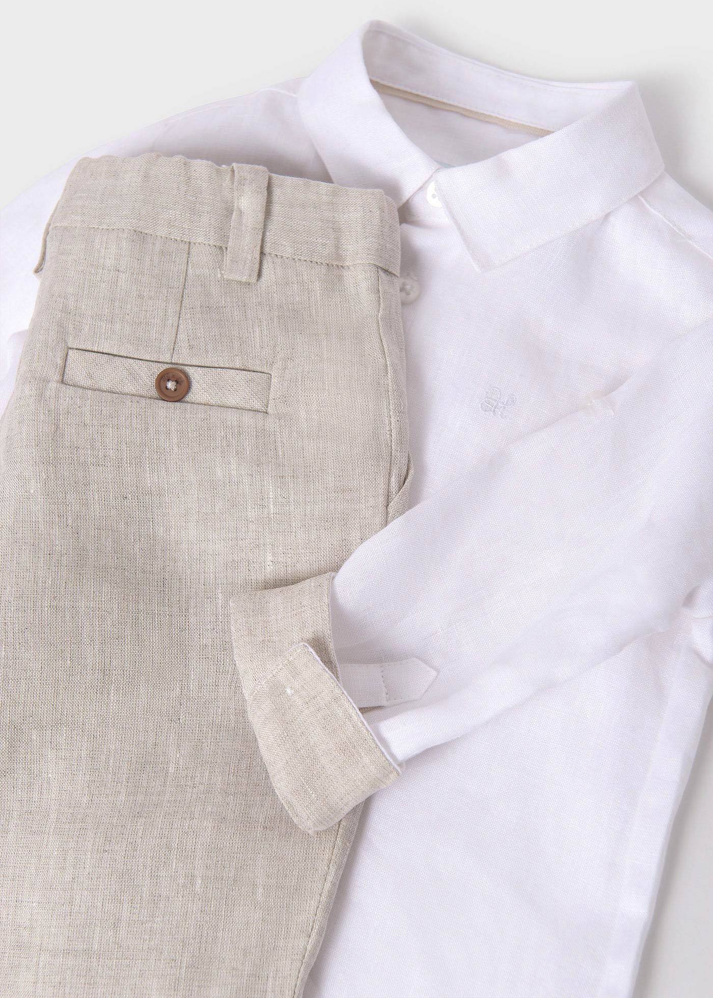 Boy set of linen shirt and pants