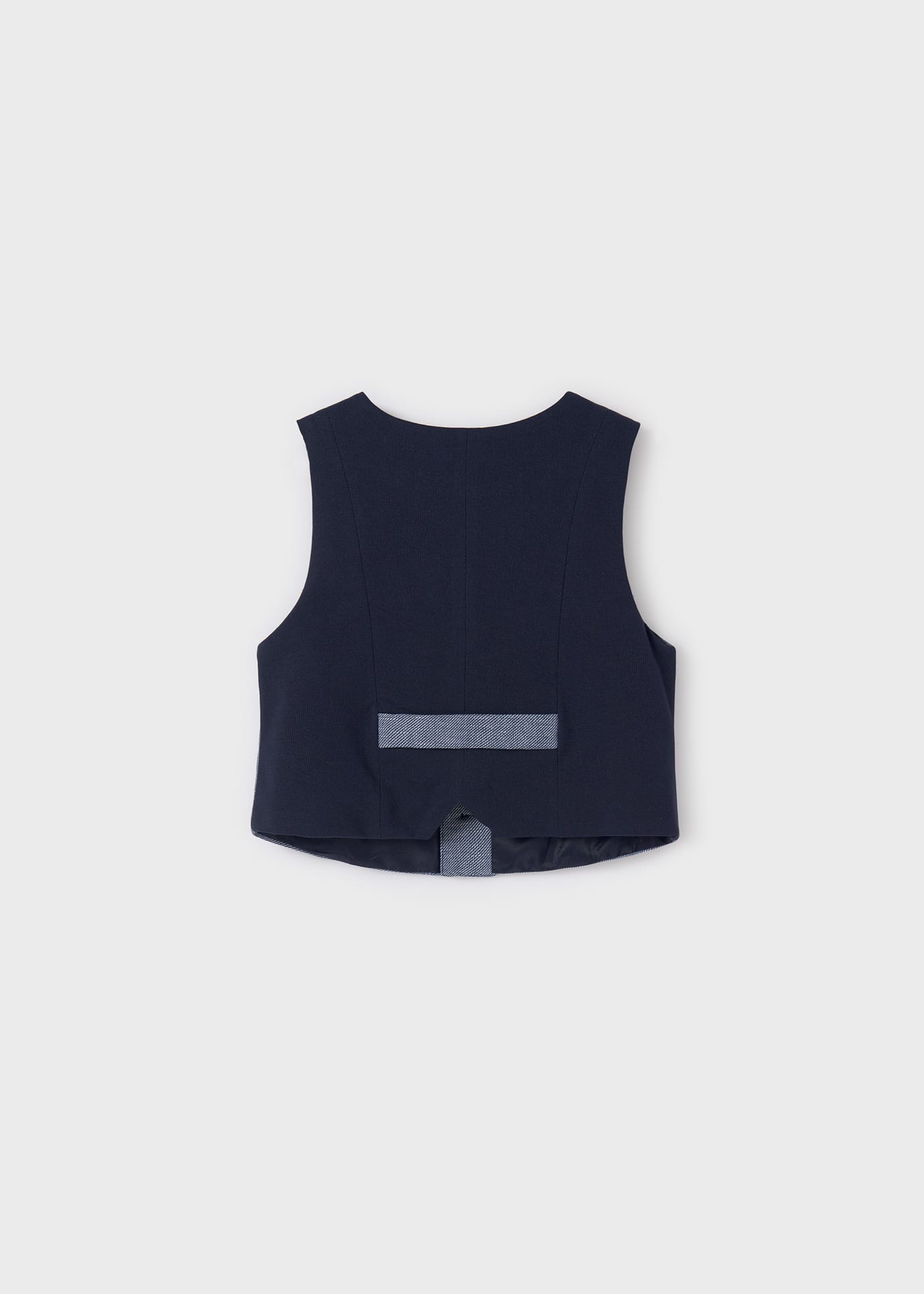 Boy Structured Linen Waistcoat