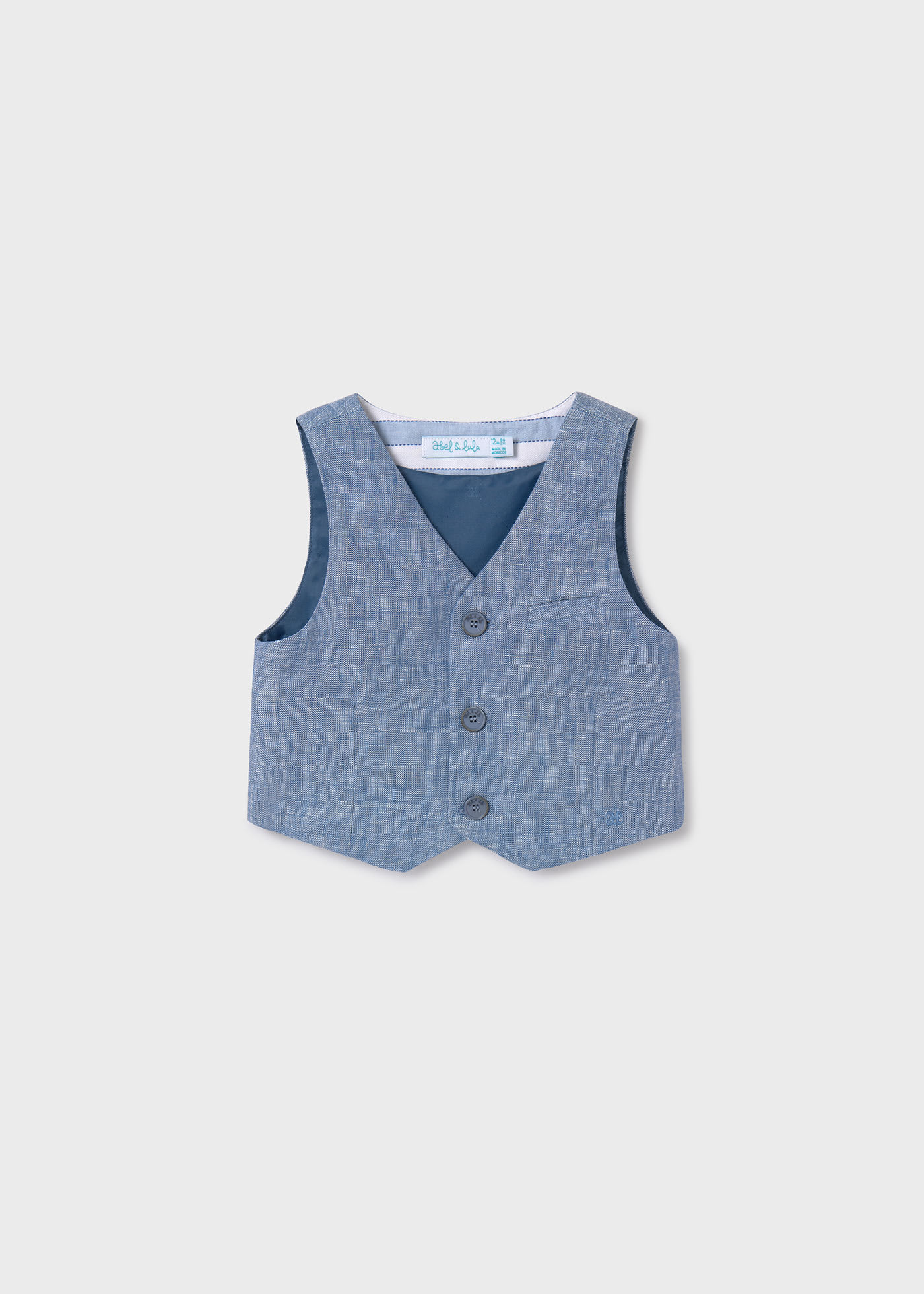 Baby linen vest