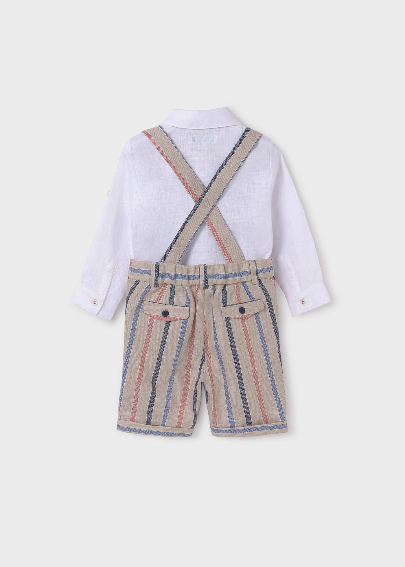 Baby striped shorts set