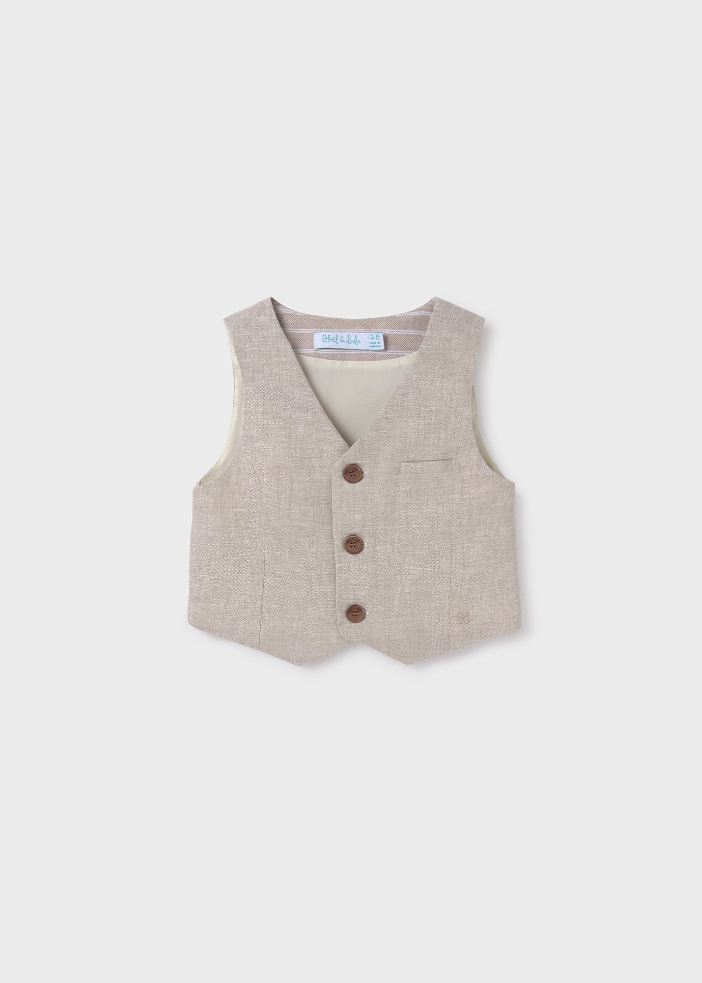 Gilet lino neonato