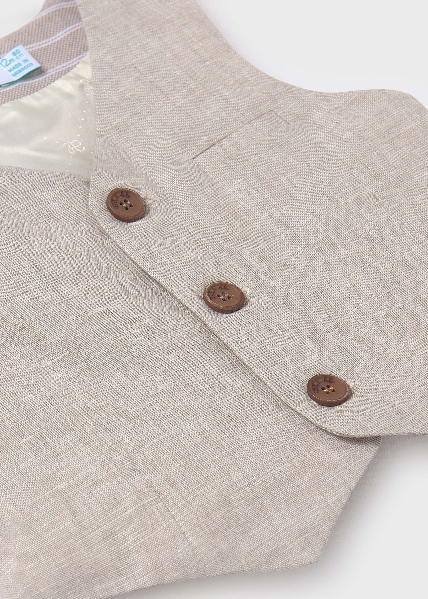 Gilet lino neonato