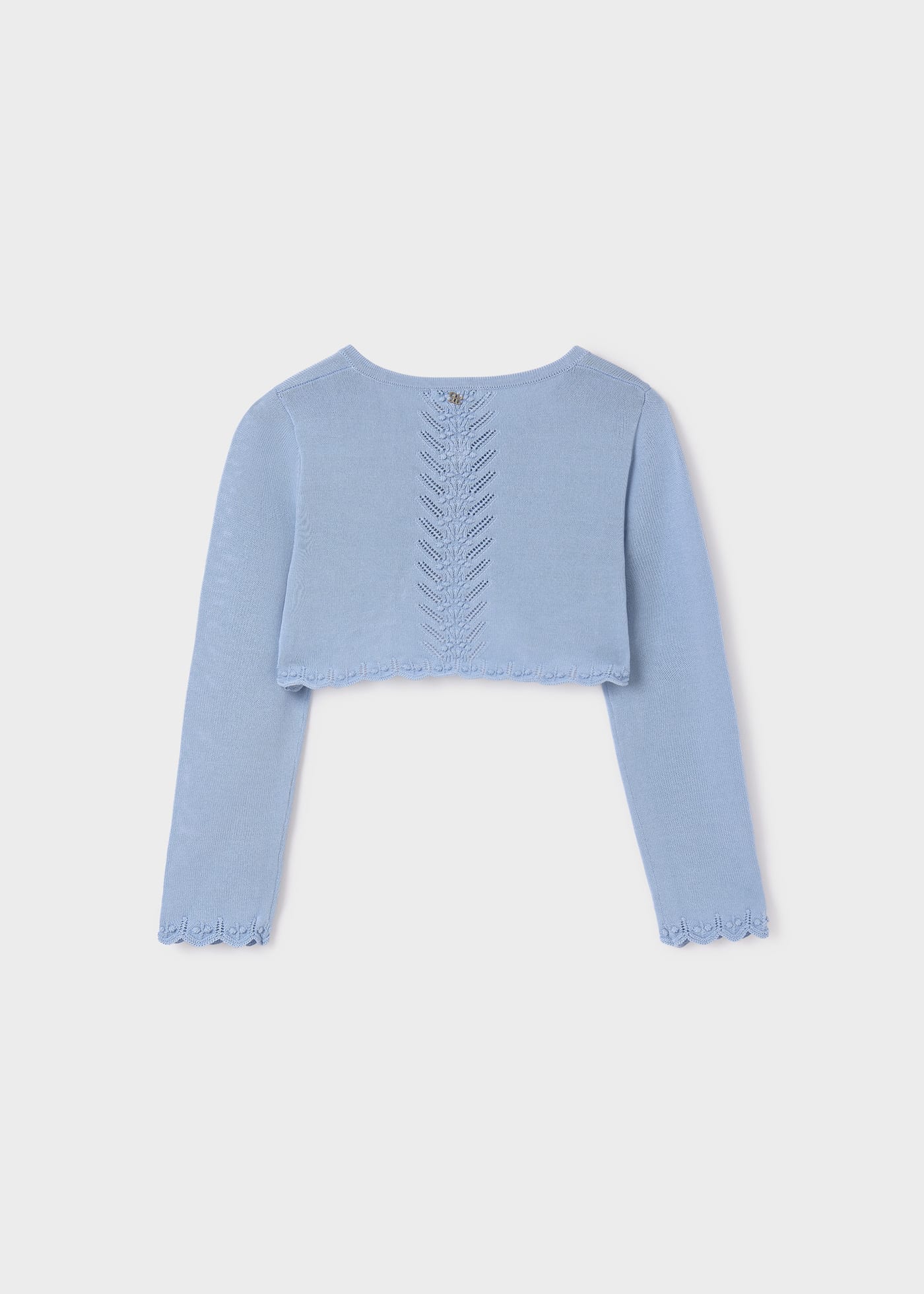 Girl cropped knit cardigan