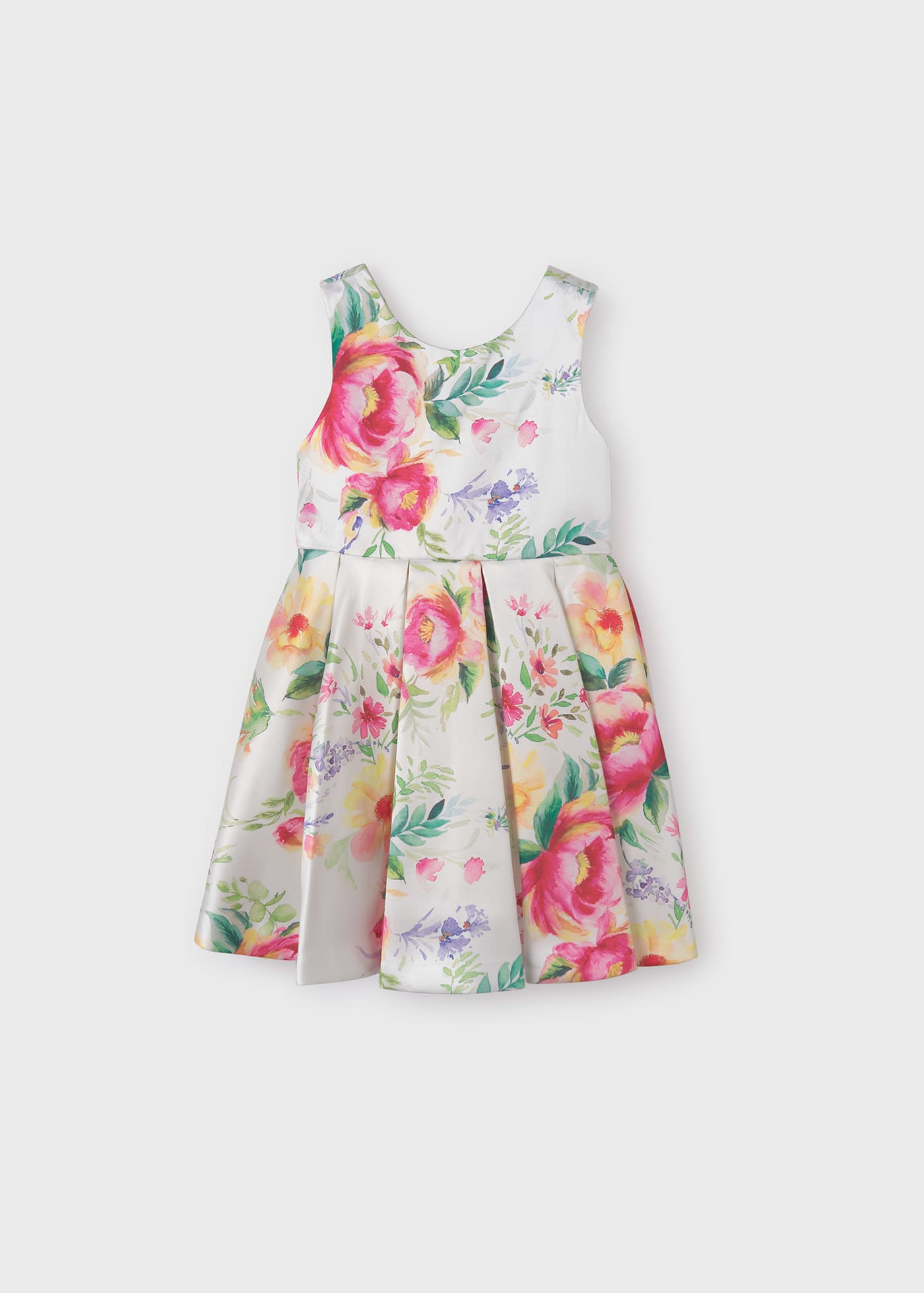 Girl printed mikado dress