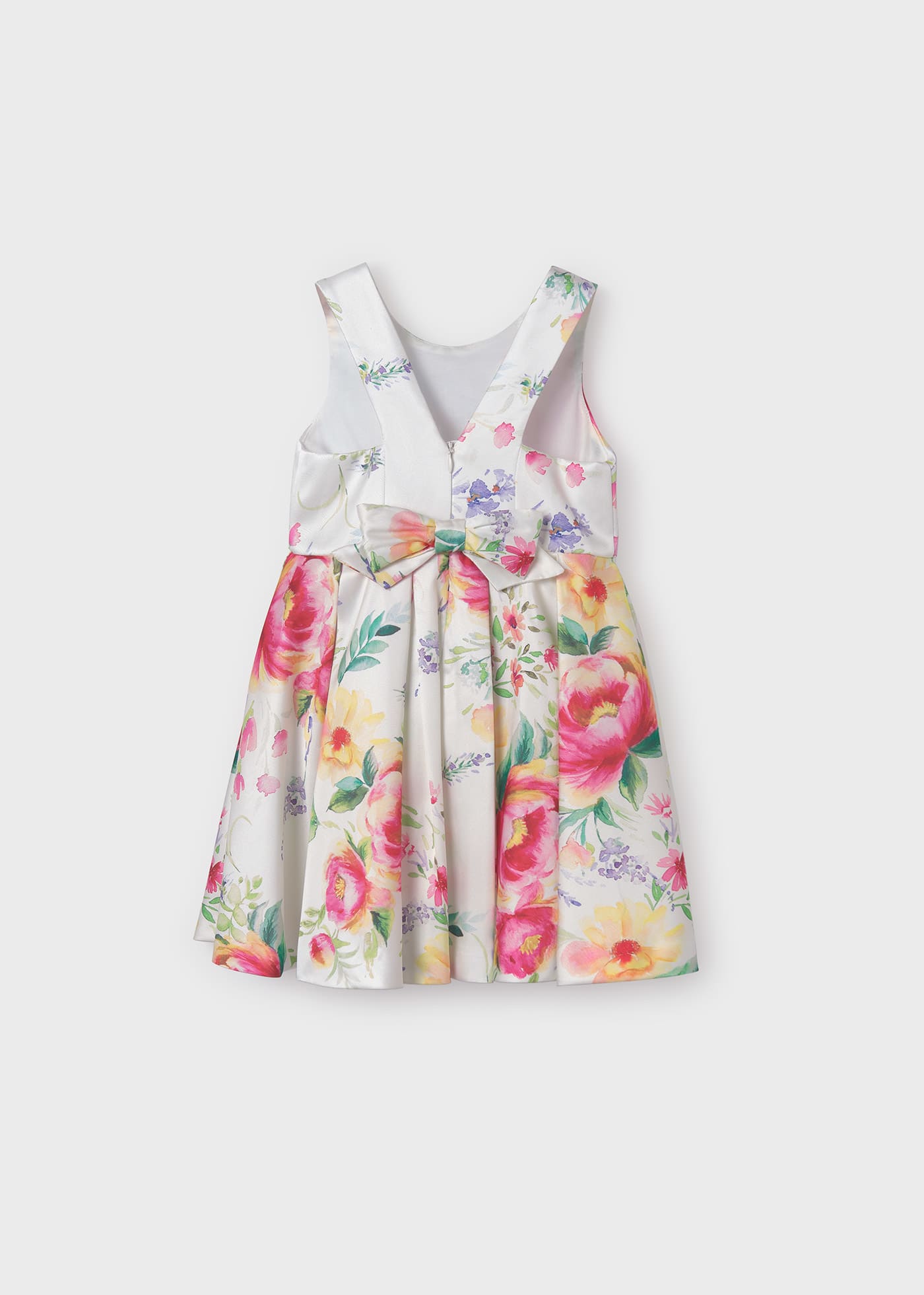 Girl printed mikado dress