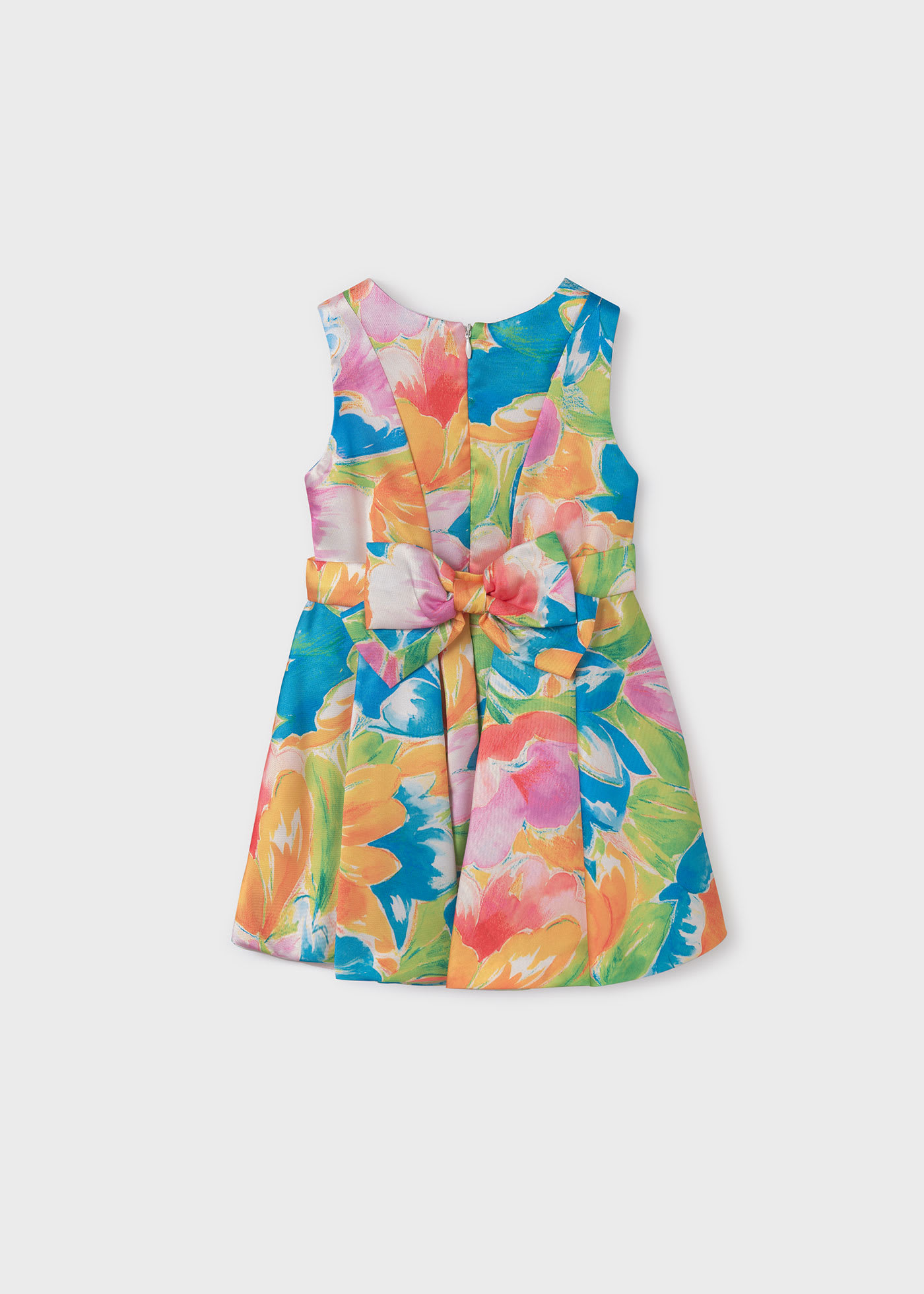 Girl printed mikado dress