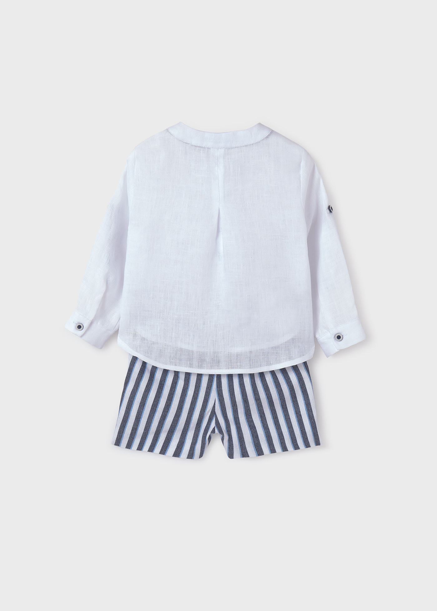 Conjunto lino bermuda bebé