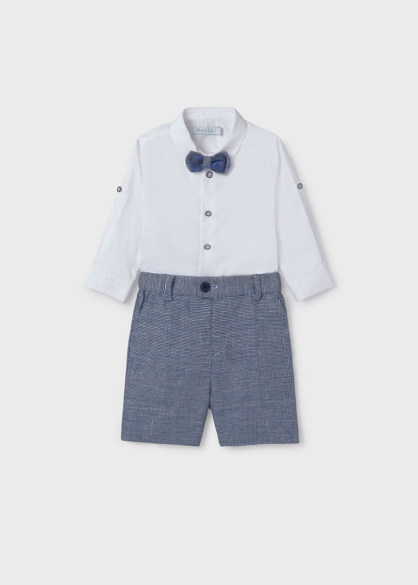 Baby Shirt with Bow Tie and Shorts Set