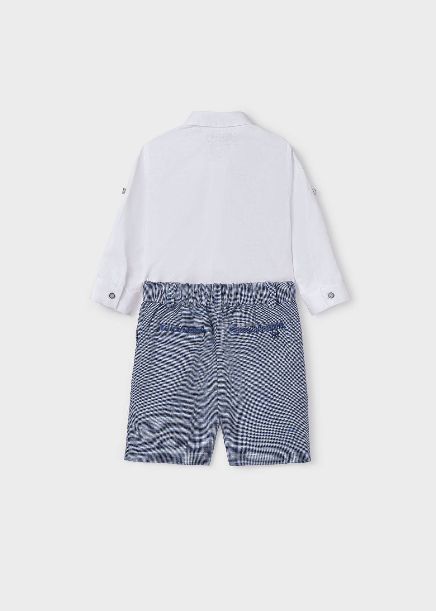 Baby Shirt with Bow Tie and Shorts Set
