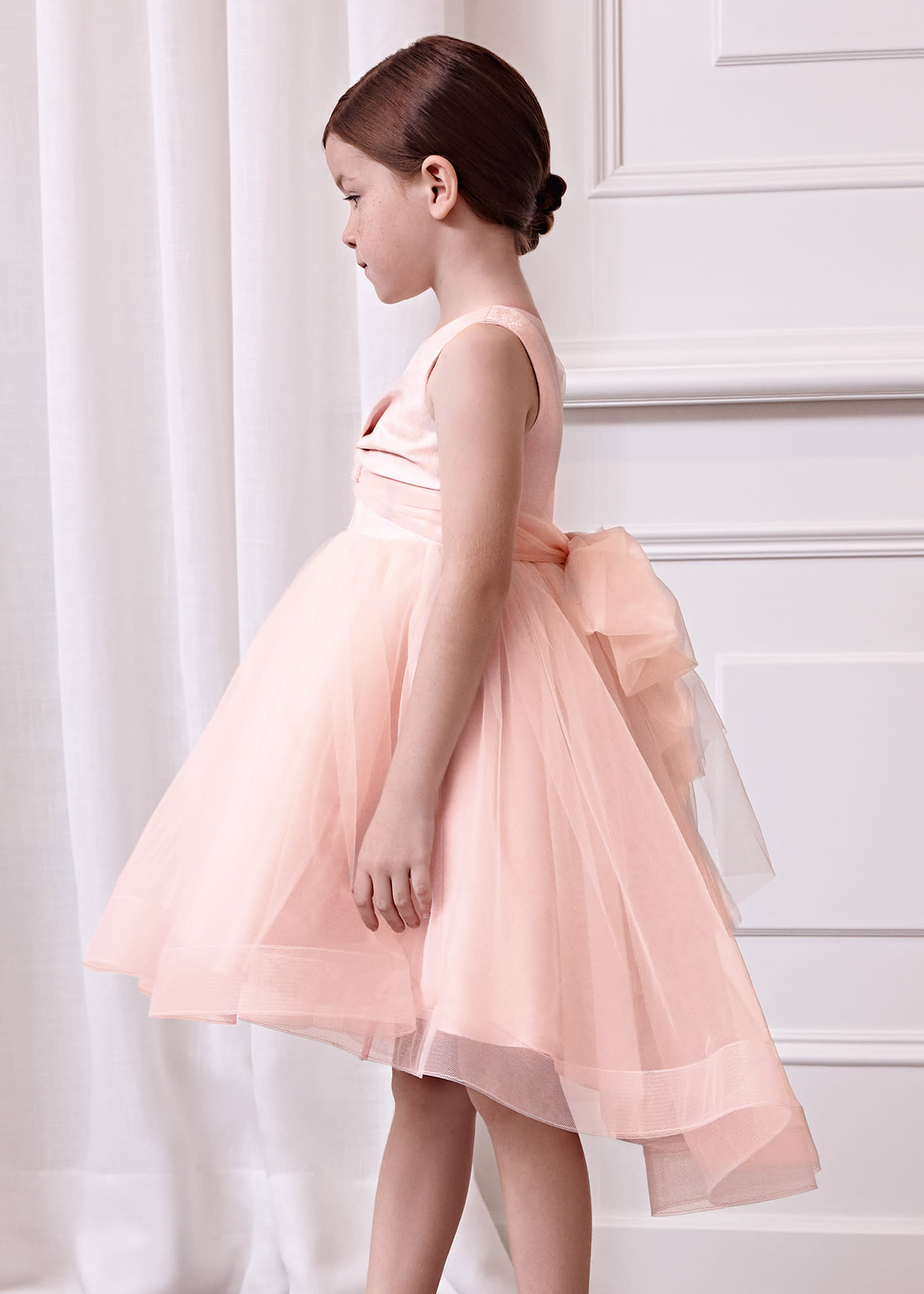 Vestido tule fantasia brilho menina