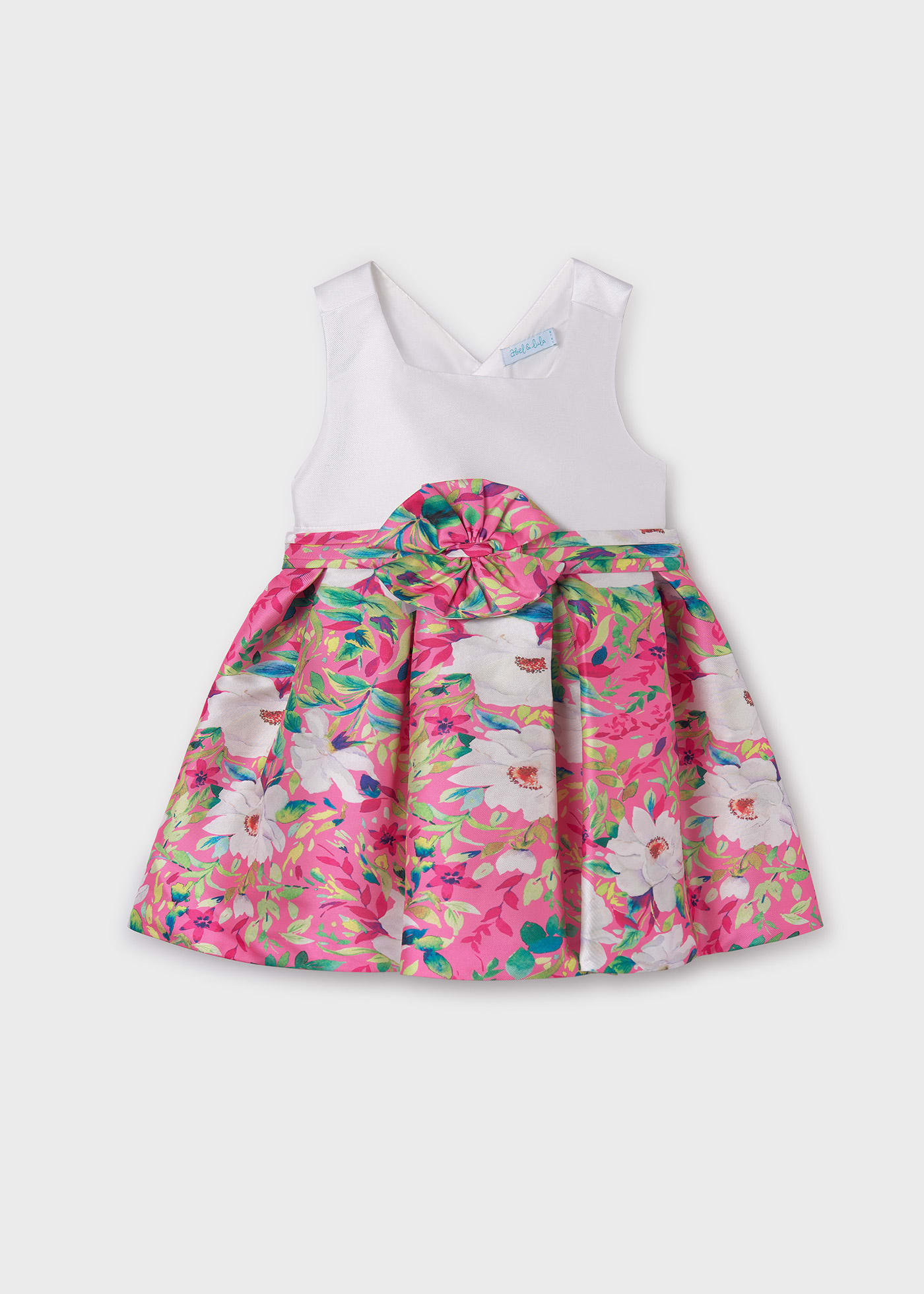 Girl printed mikado dress