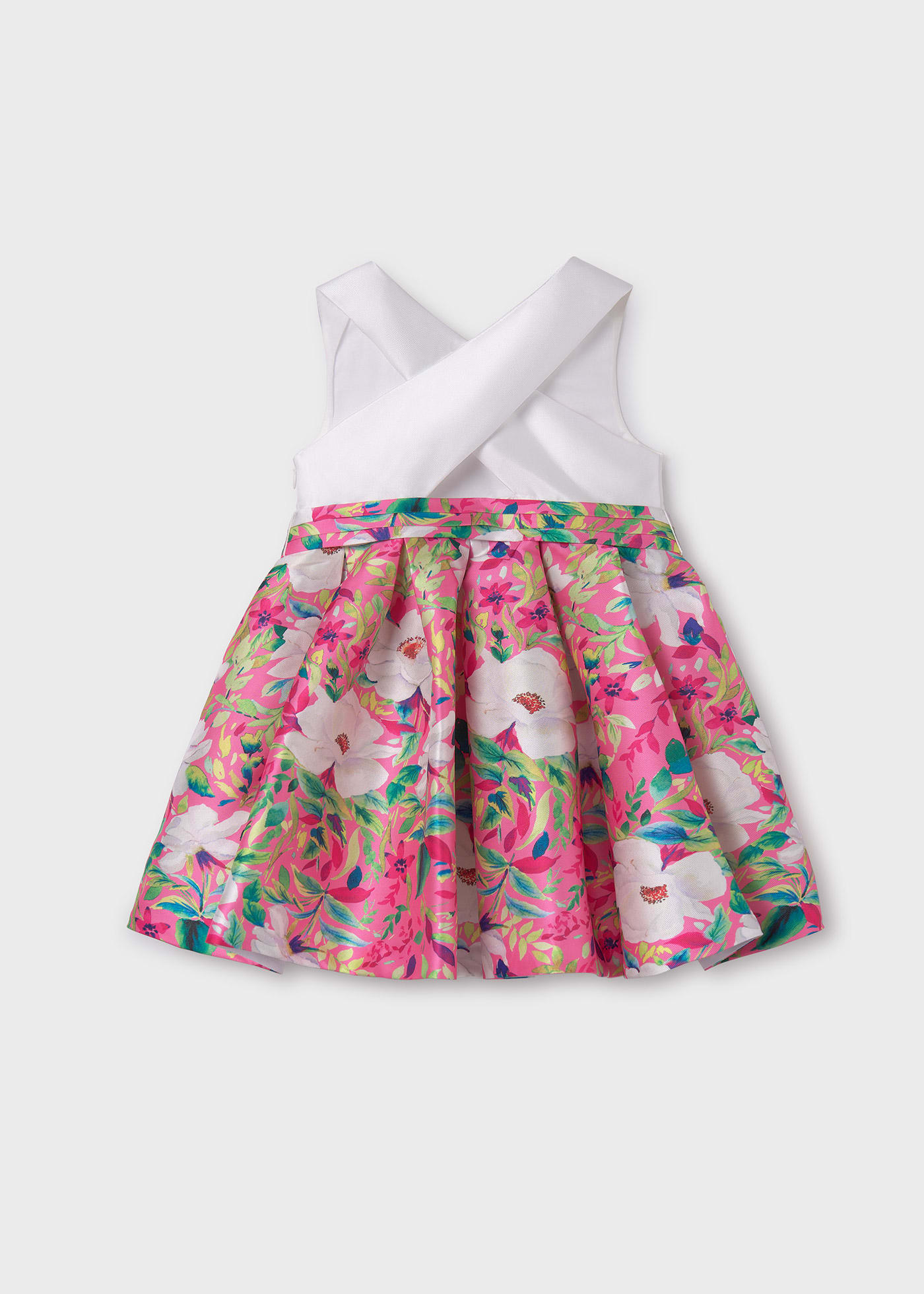 Girl printed mikado dress