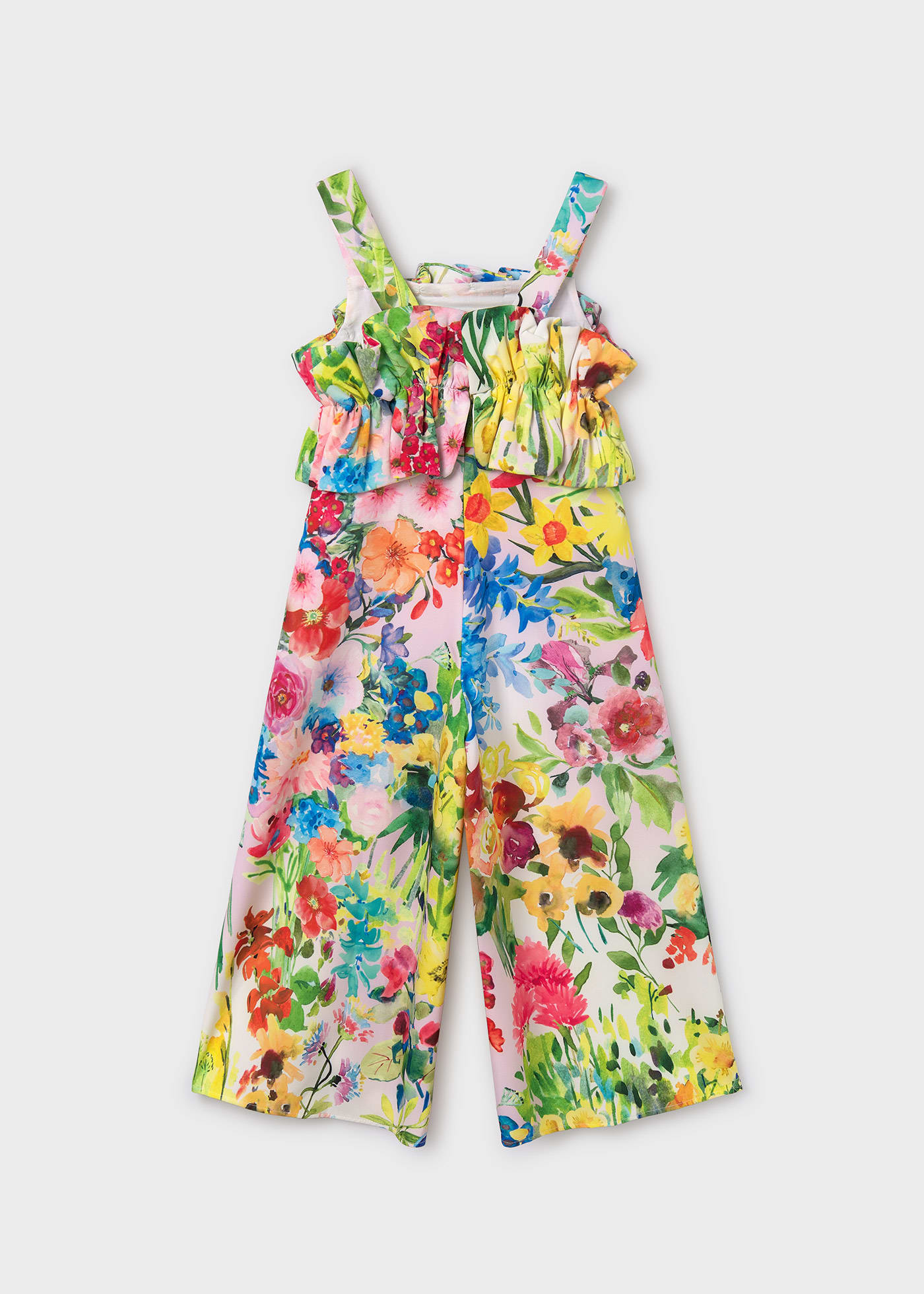 Girl printed crepe jumpsuit