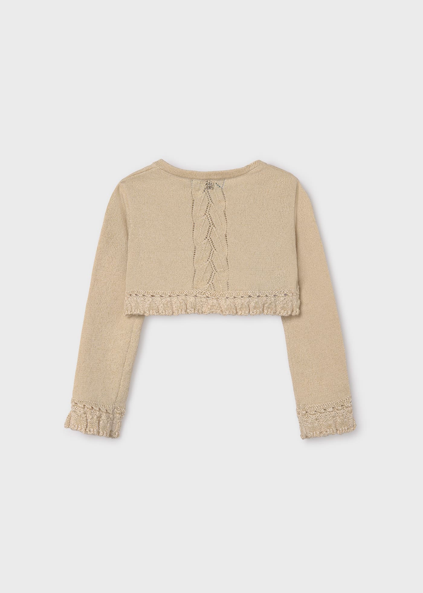 Baby cropped knit cardigan