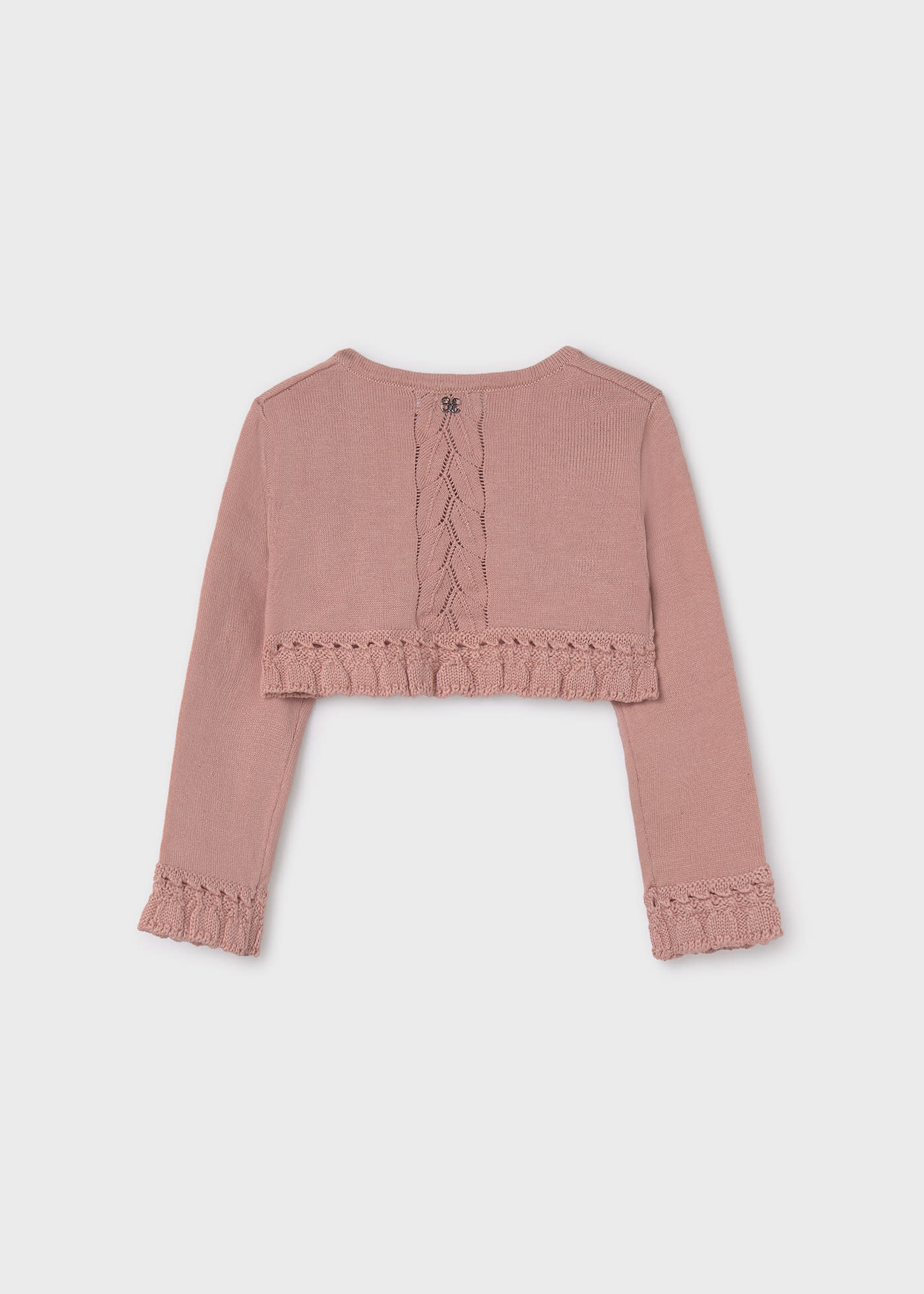 Baby cropped knit cardigan