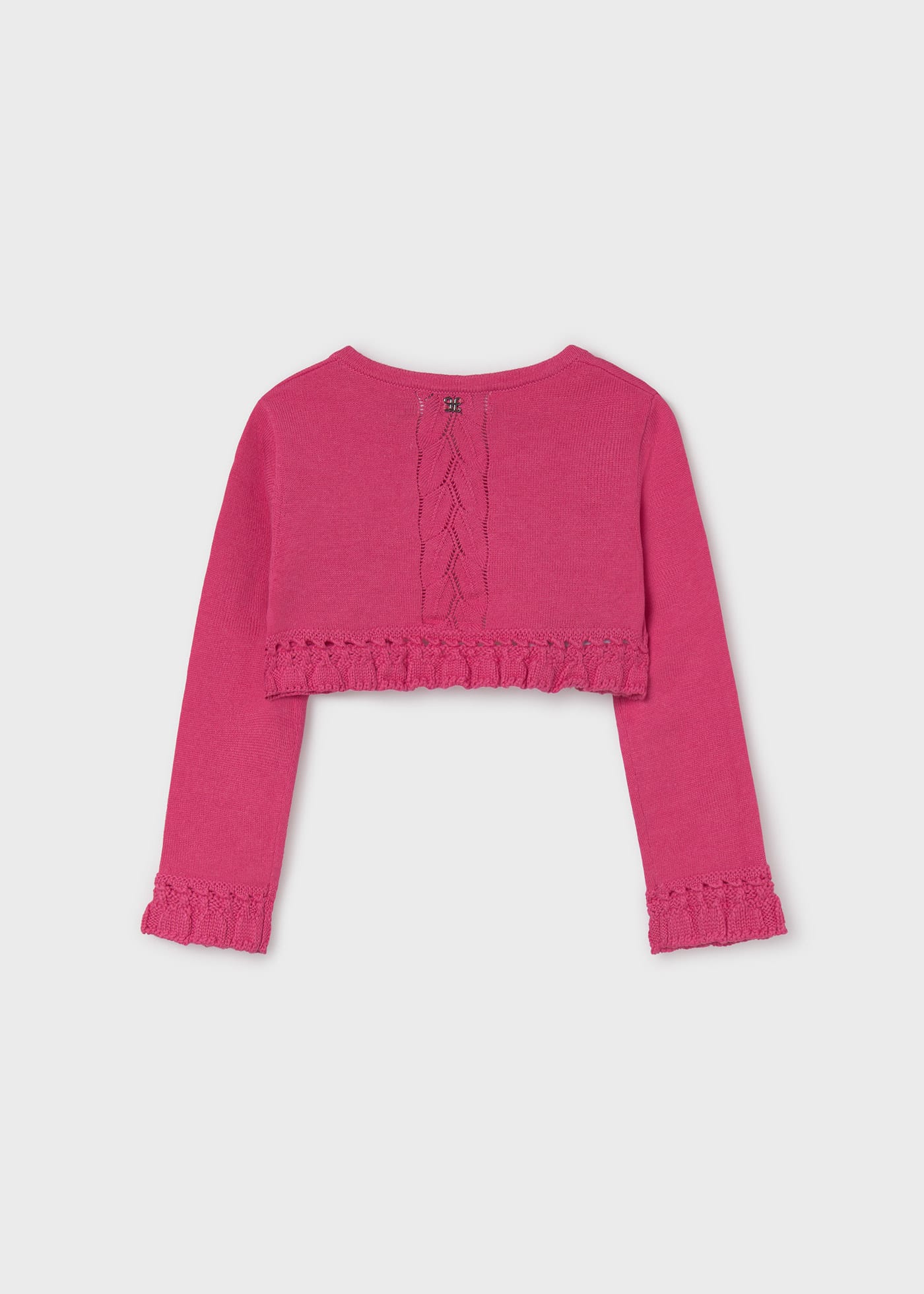 Baby cropped knit cardigan