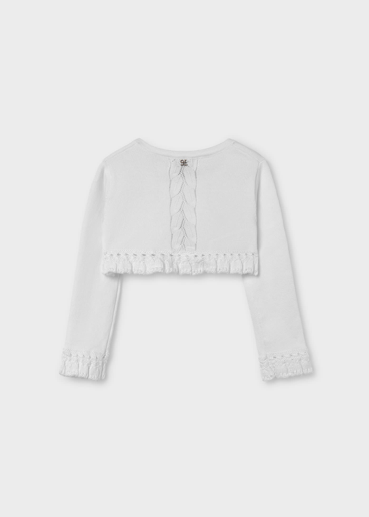 Baby cropped knit cardigan