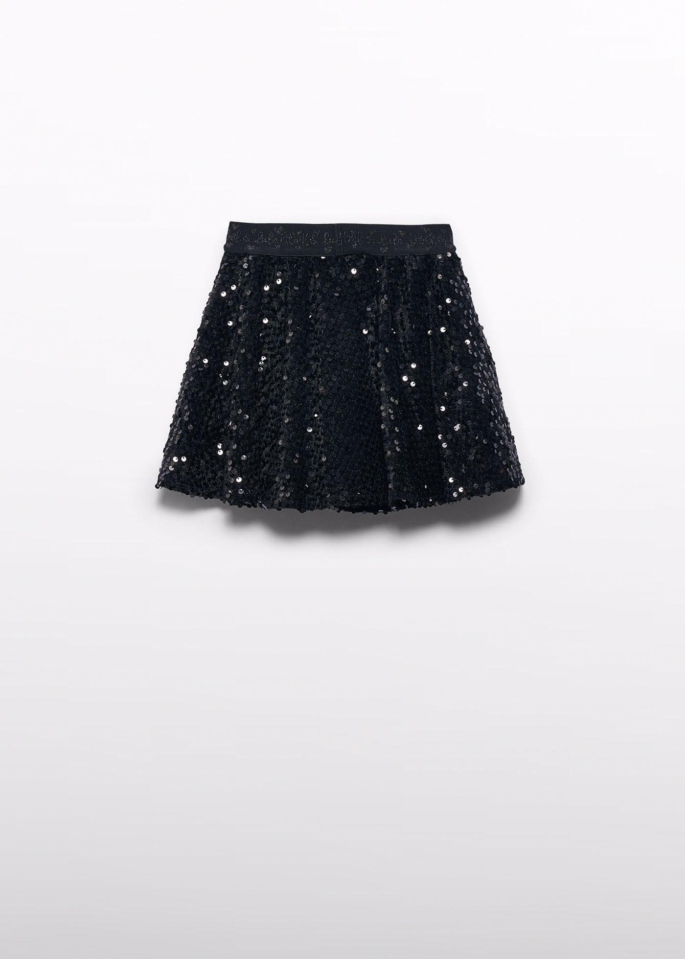 Girl Velvet Sequin Skirt