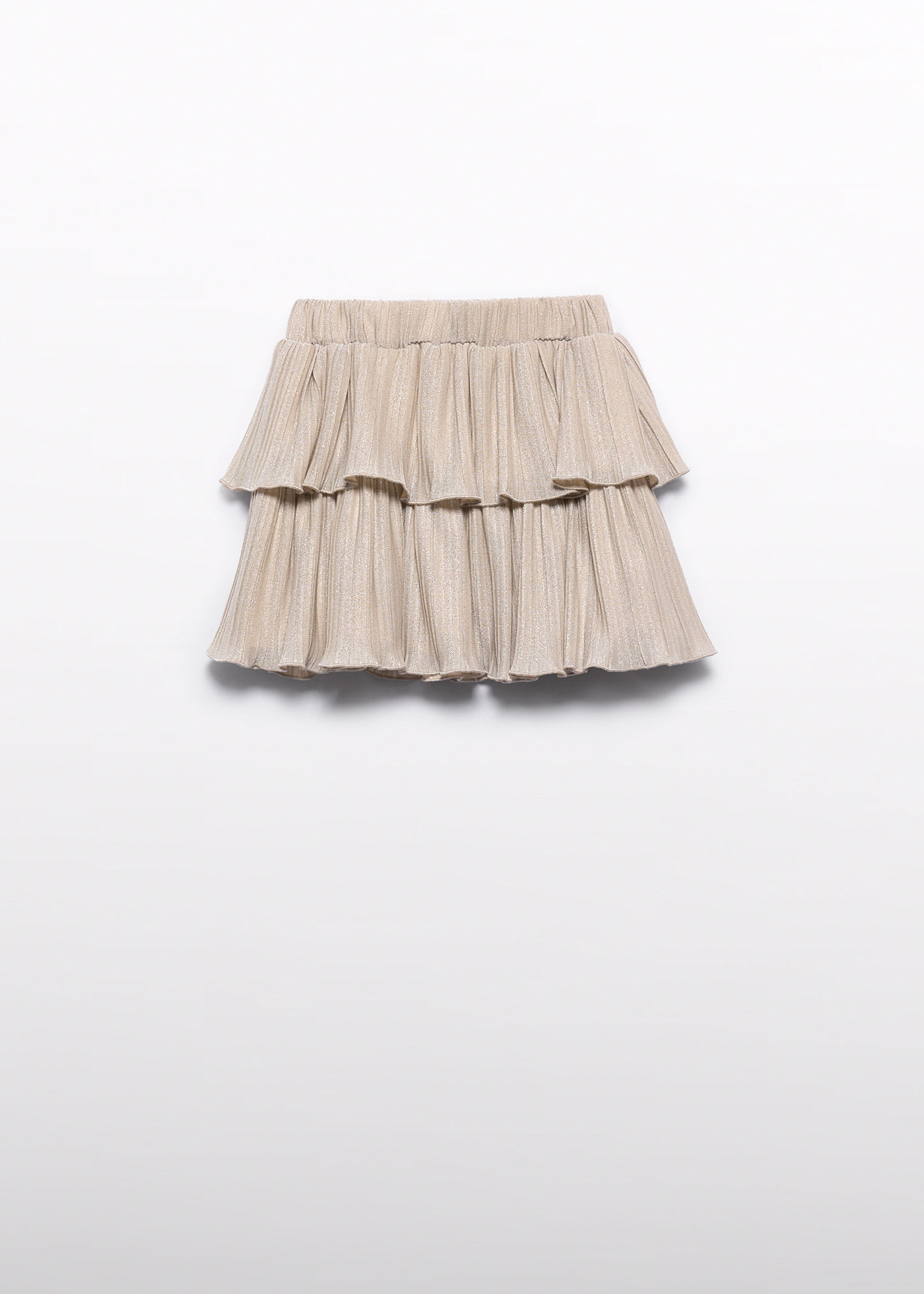 Girls pleated knit skirt