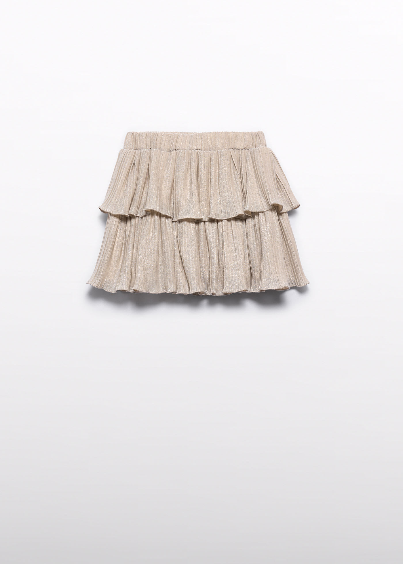 Girls pleated knit skirt