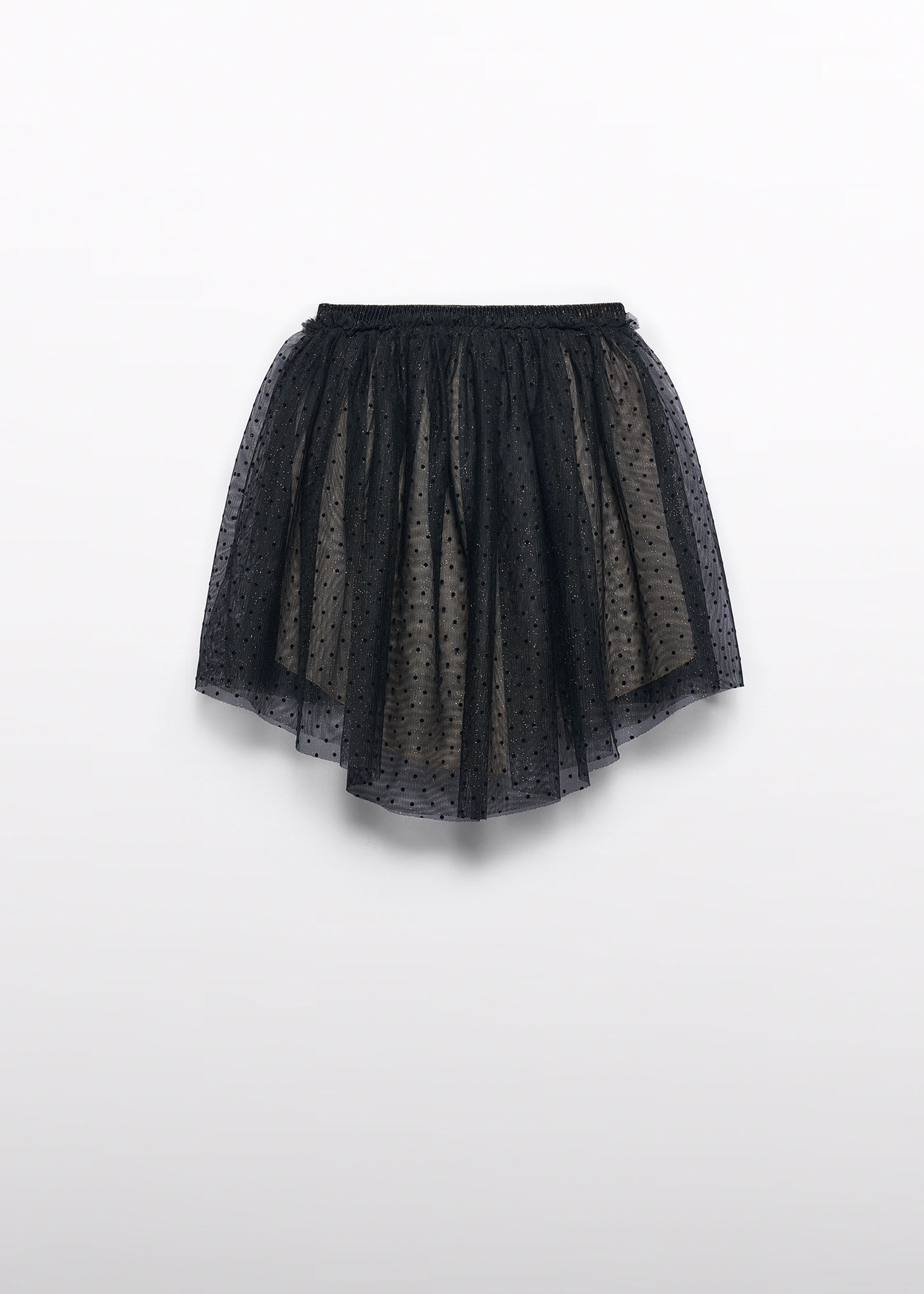 Girl Asymmetrical Tulle Skirt