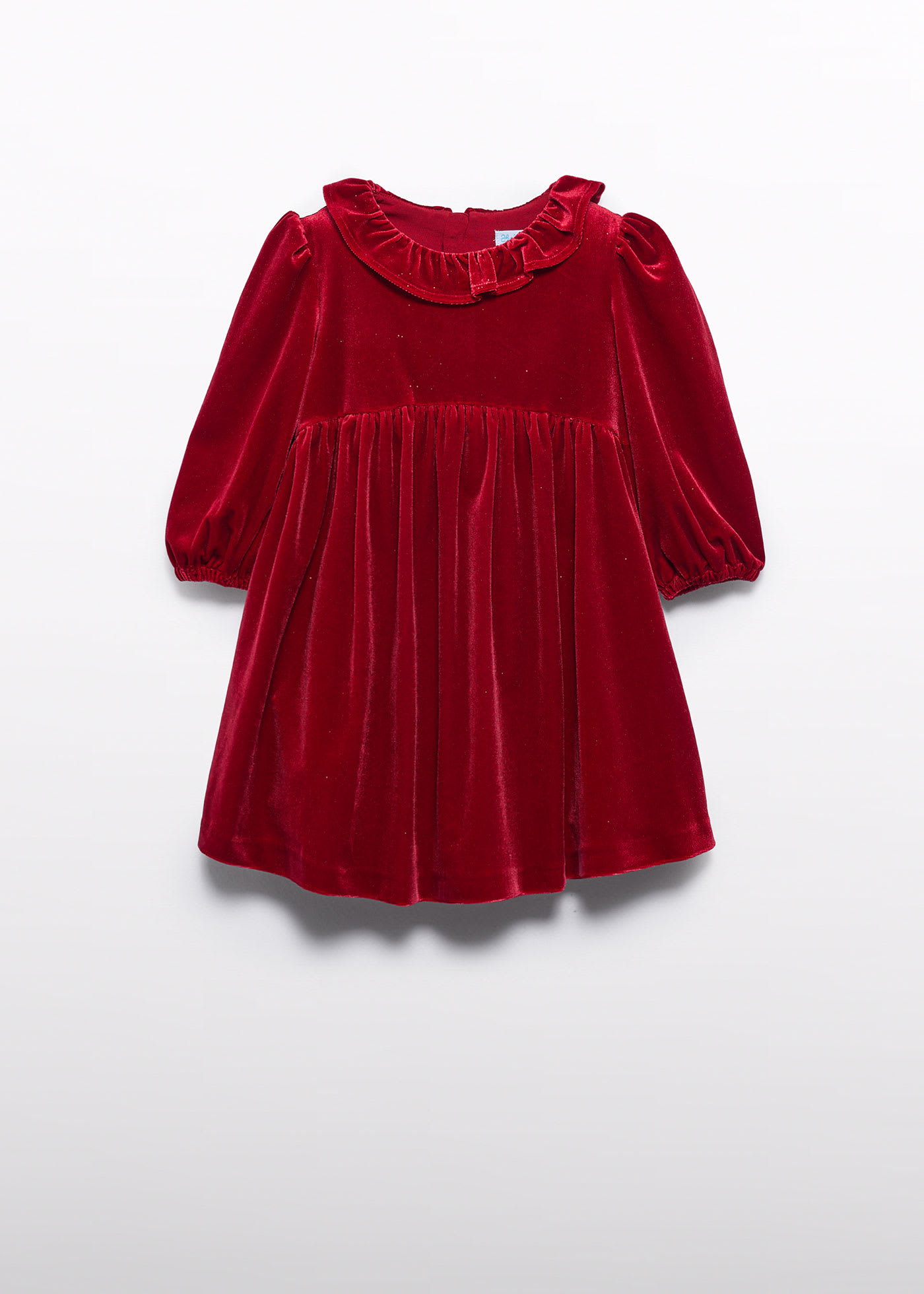 Girls glitter velvet dress