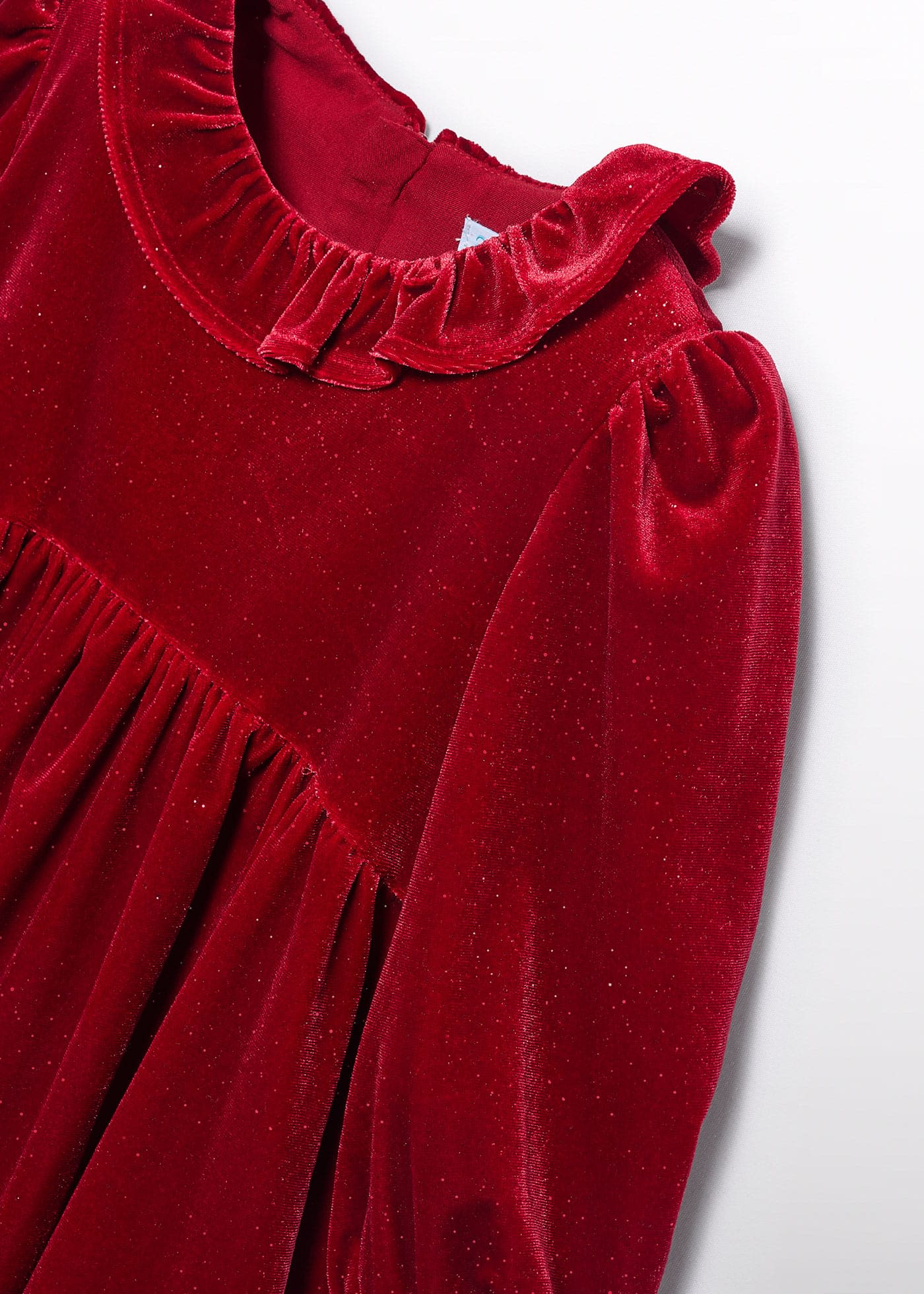 Girls glitter velvet dress