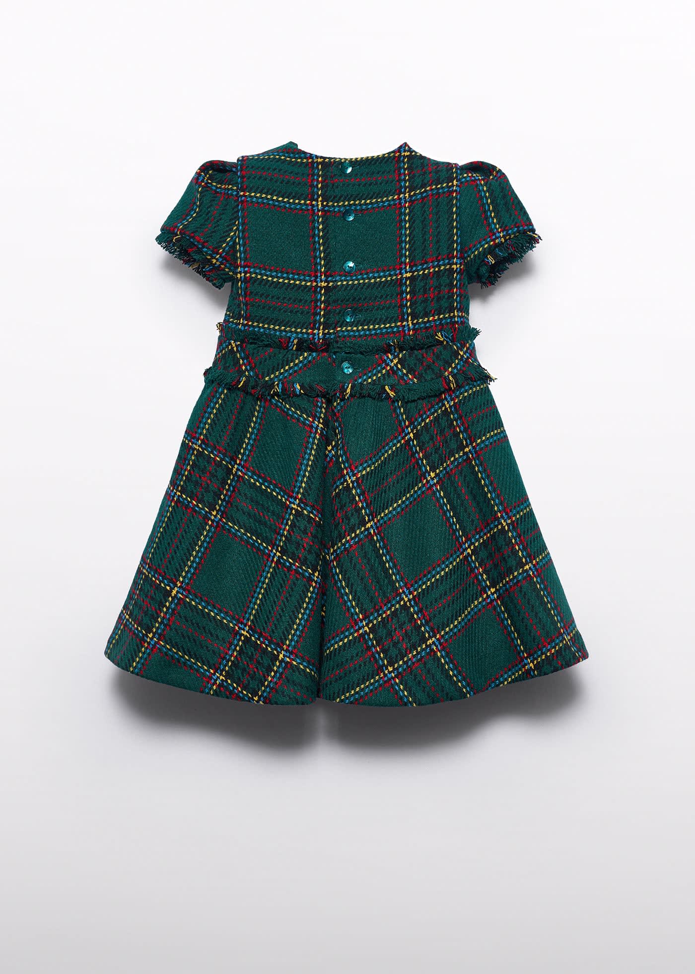 Girls plaid frying dress