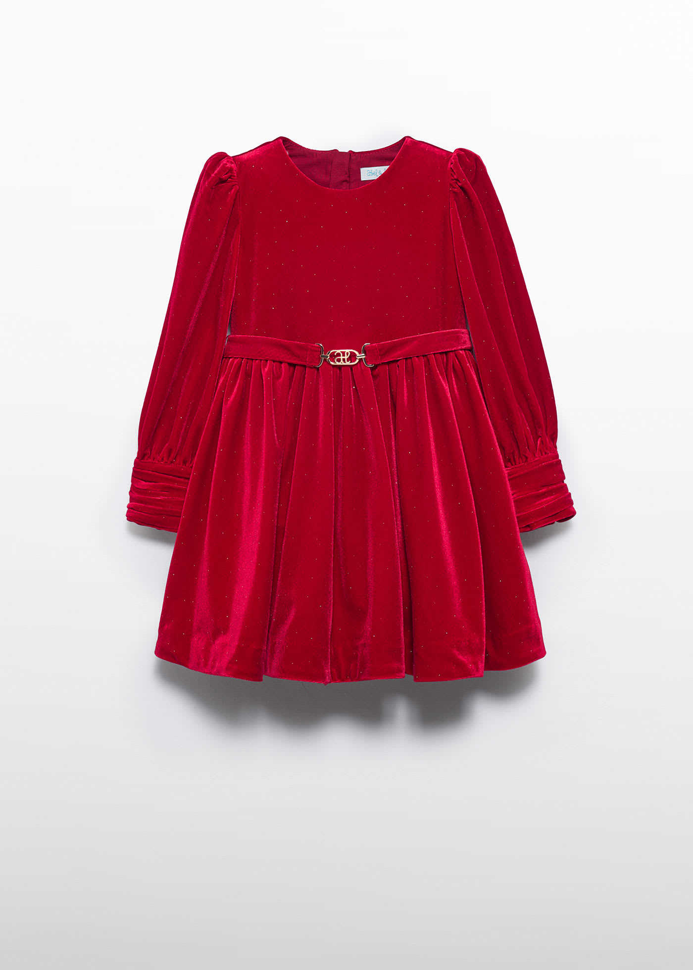 Girls glitter velvet dress