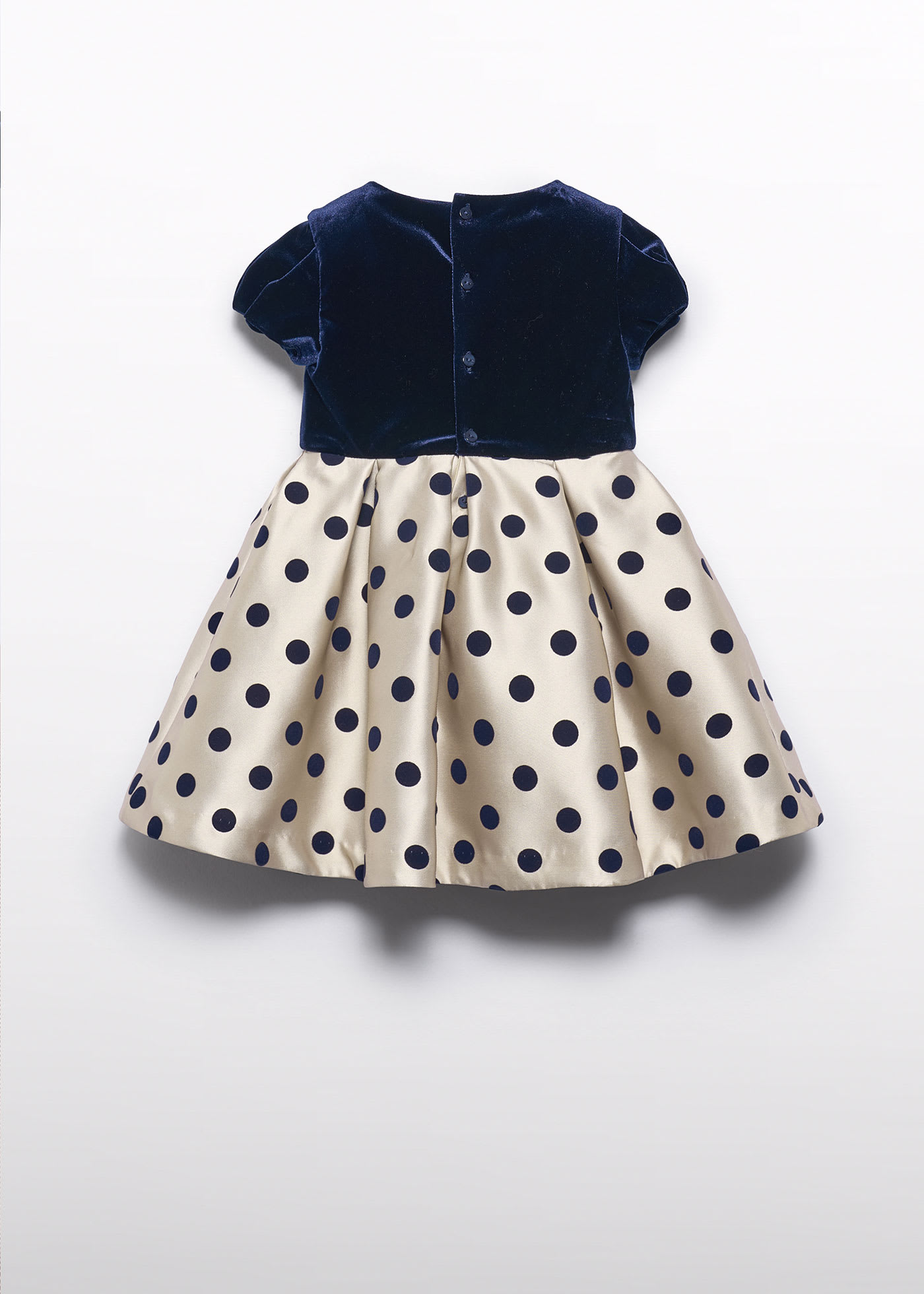 Girl Mikado Polka Dot Dress