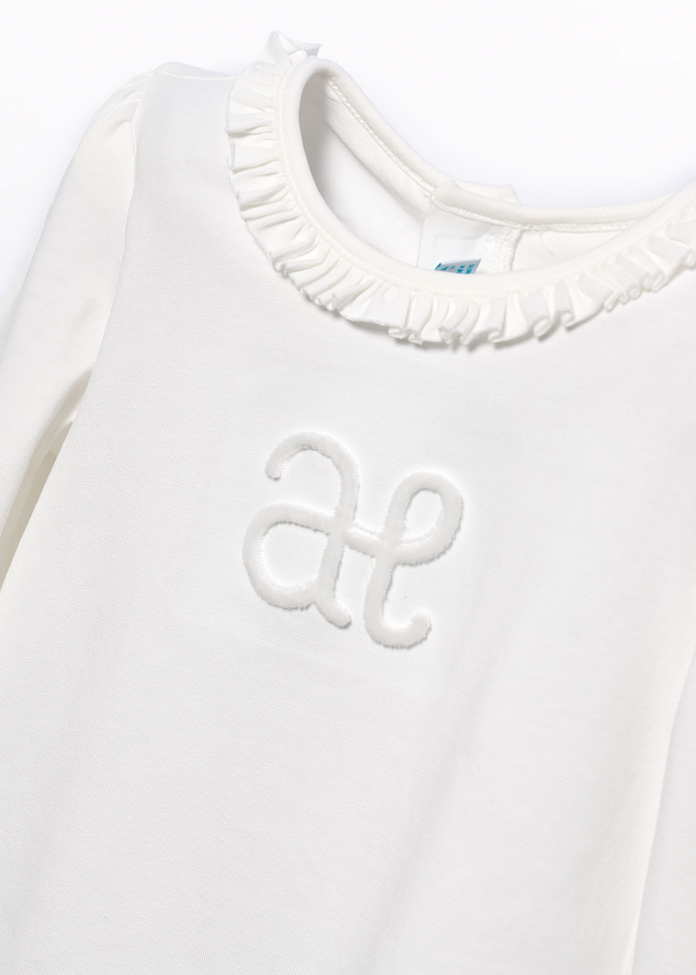 Tricou broderie logo fetita