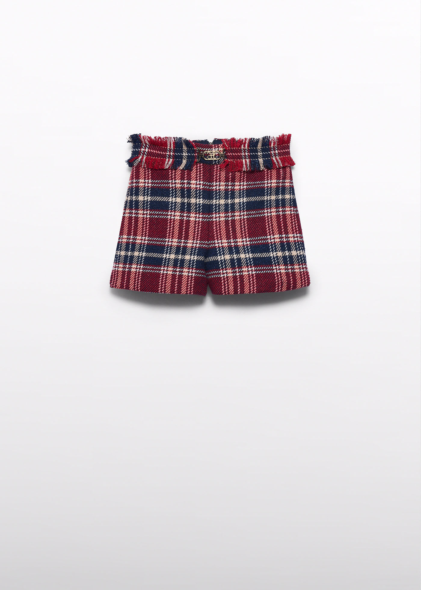 Girl Glitter Check Shorts