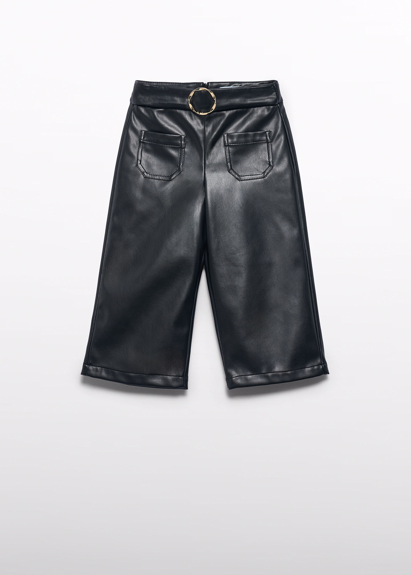 Girl Faux Leather Trousers