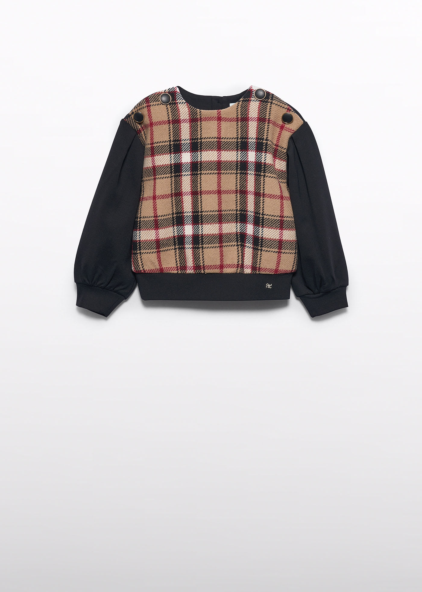 Girls plaid pullover