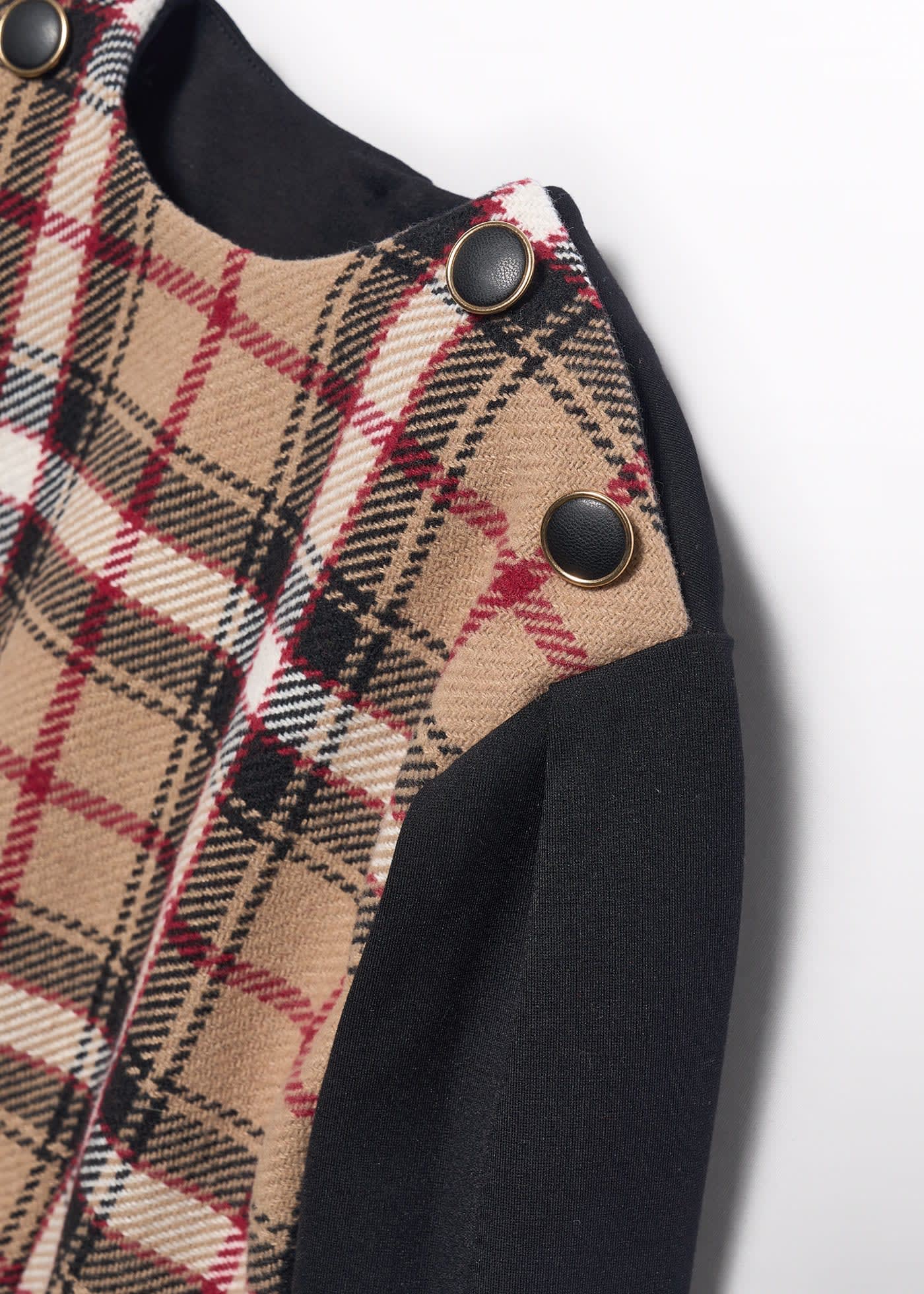 Maglione quadri bambina