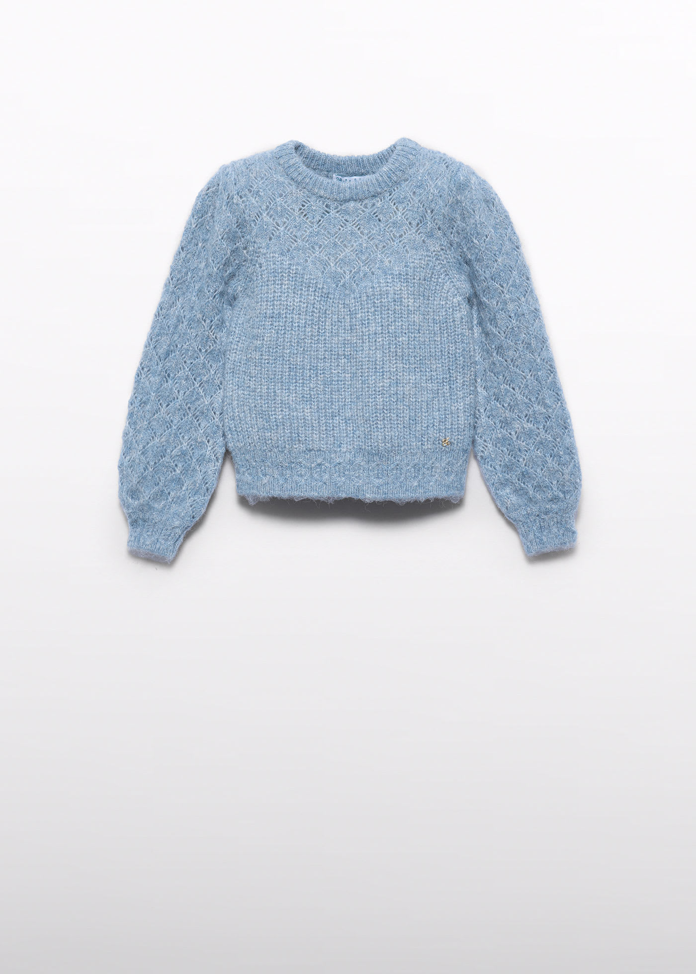 Girls openwork sweater